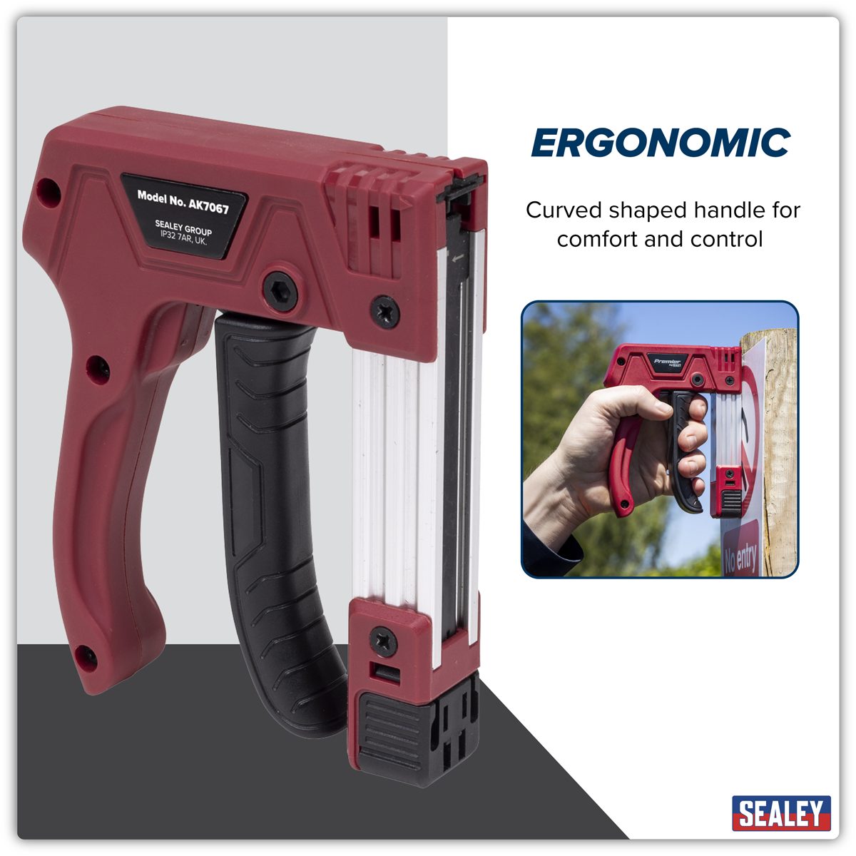 Sealey Premier Heavy-Duty Staple & Brad Nail Gun AK7067