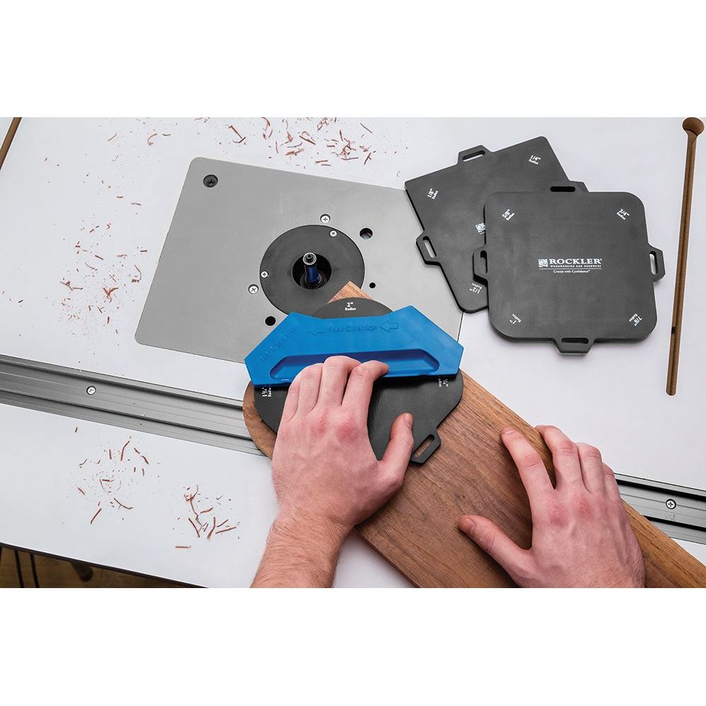 Rockler Corner Radius Routing Templates 4pce 1/8 - 1' Radii