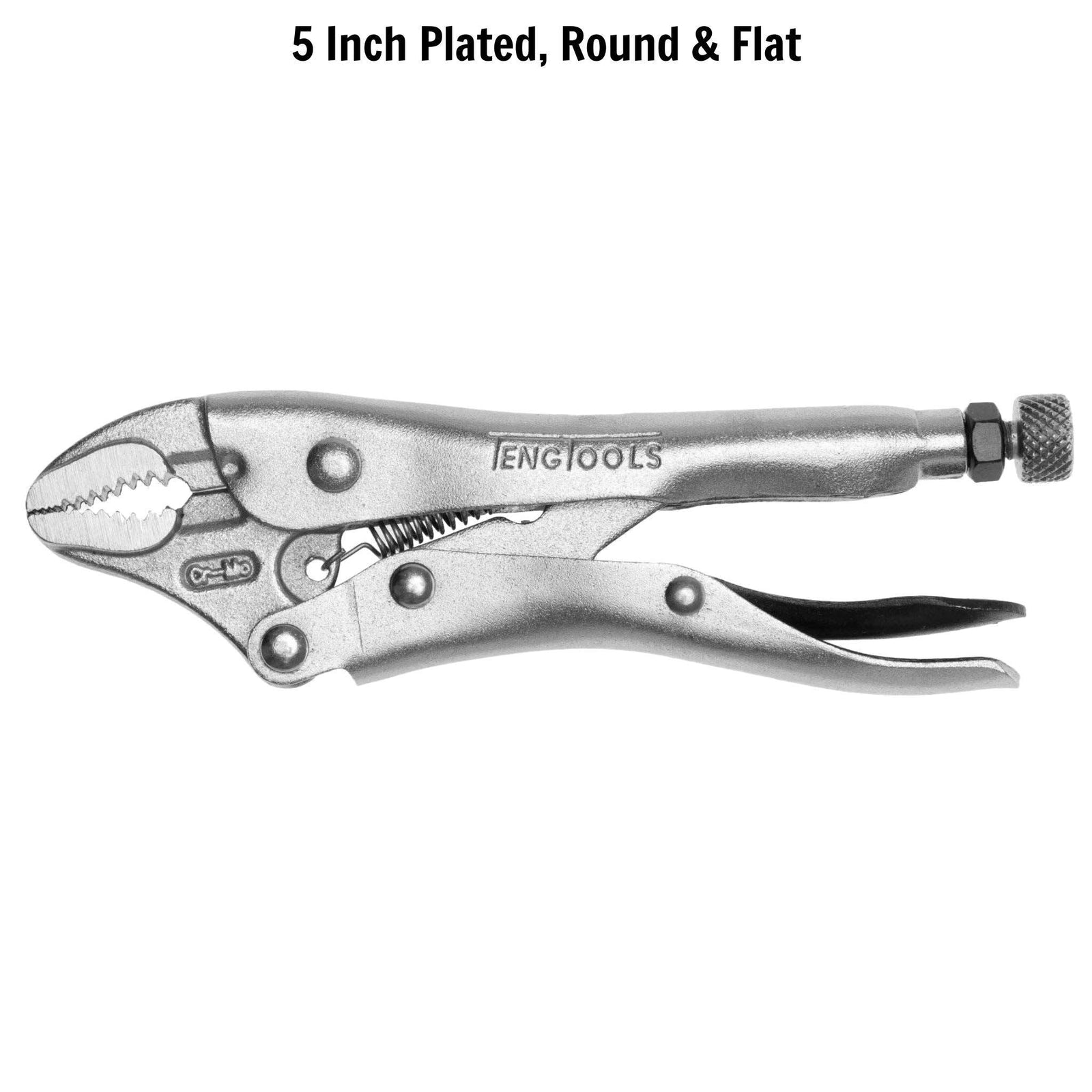 Teng Tools Curved Jaw Power Grip Plier 125mm