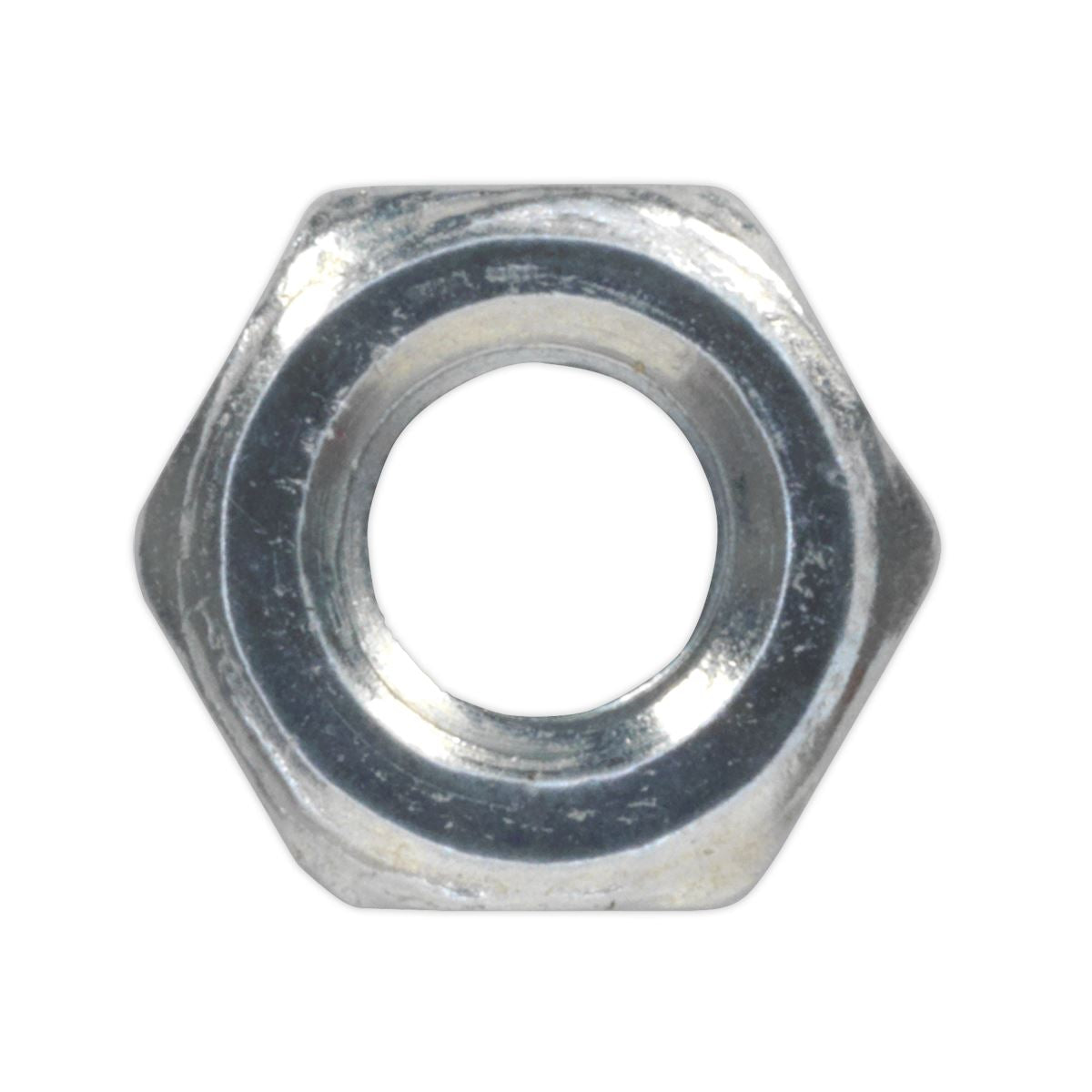Sealey Steel Nut M4 Zinc DIN 934 Pack of 100 SN4