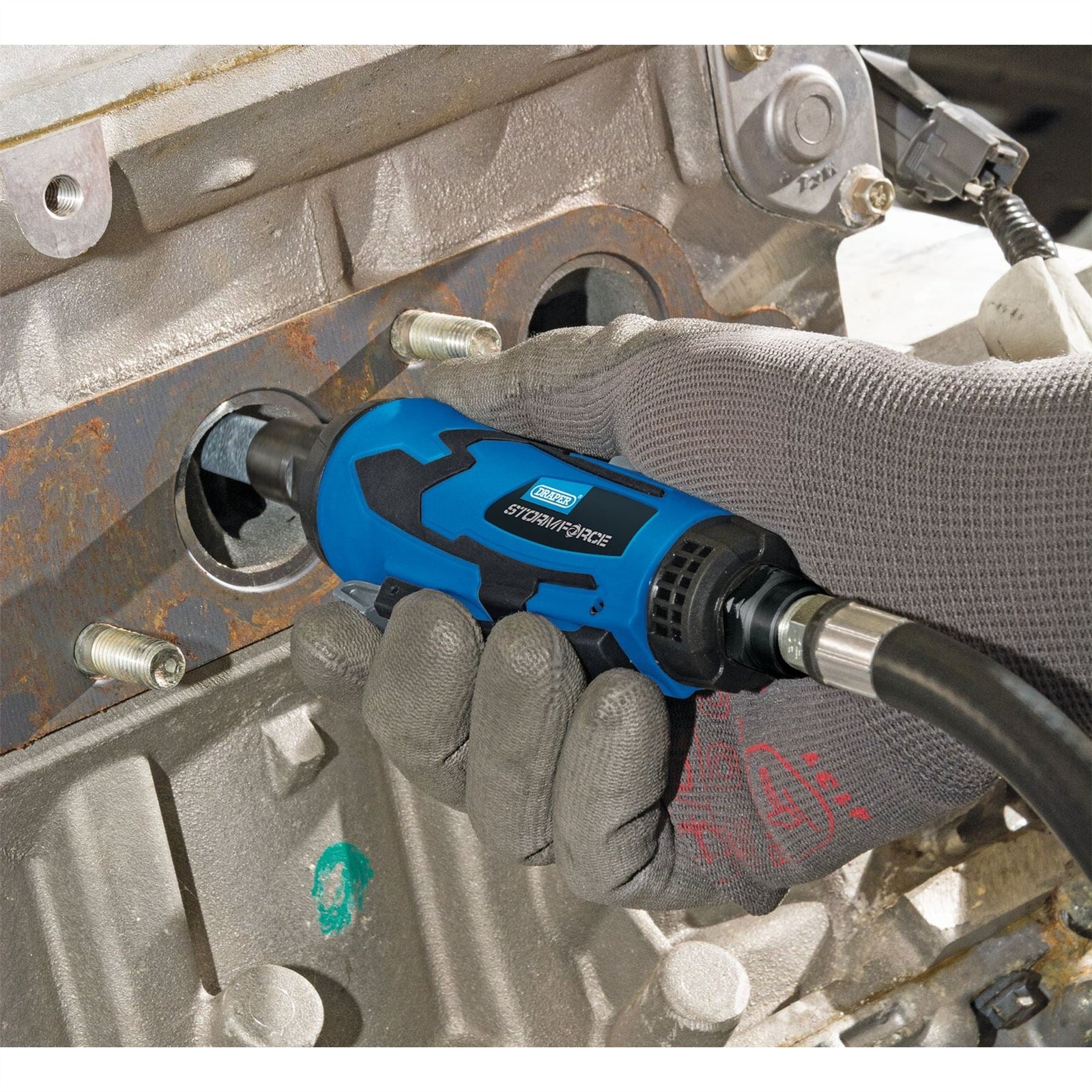 Draper Storm Force Composite Straight Mini Air Die Grinder, 6mm