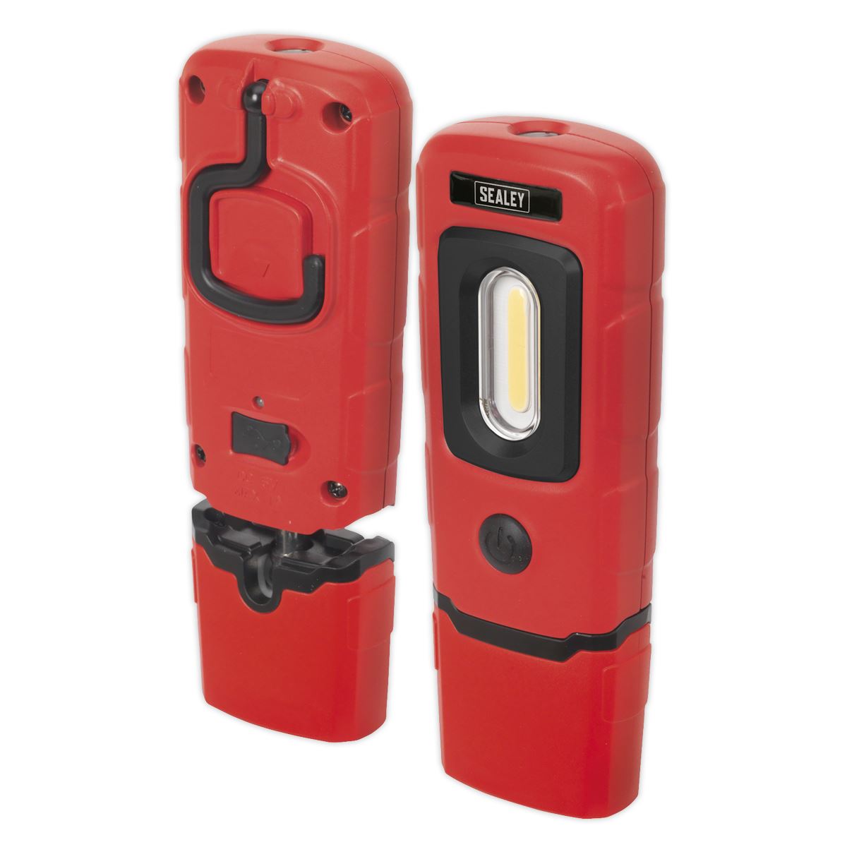 Sealey Rechargeable LED Inspection Lamp 360 COB Work Light Super Bright Red
