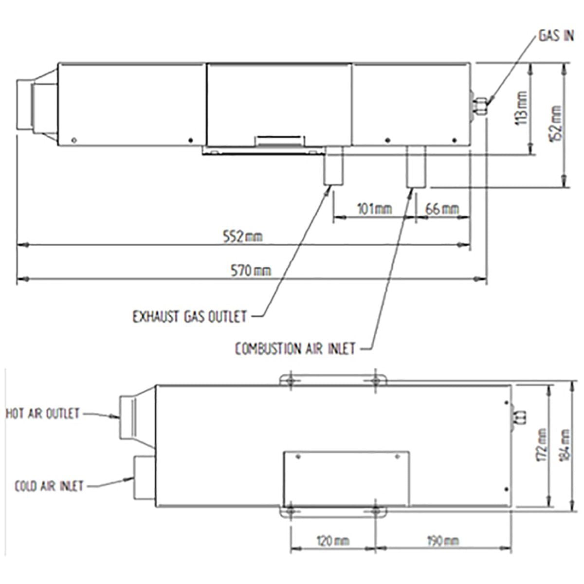 Heatsource HS2000E Blown Air Heater - Efficient & Compact Heating