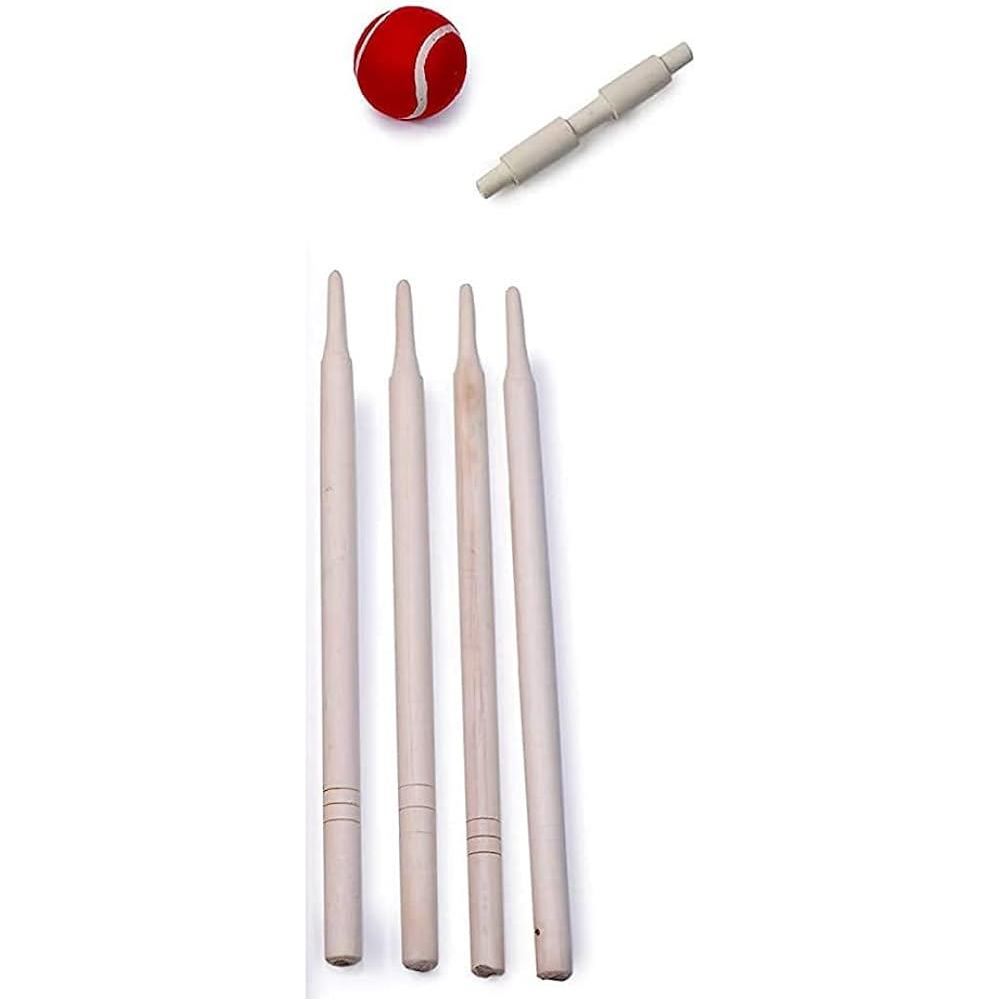 Size 5 7 Piece Cricket Complete Set With Mesh Carry Bag Outdoor Games