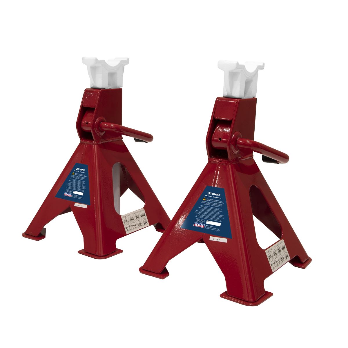 Sealey VS2003 Axle Stands 3tonne Capacity per Stand 6T per Pair Ratchet Type
