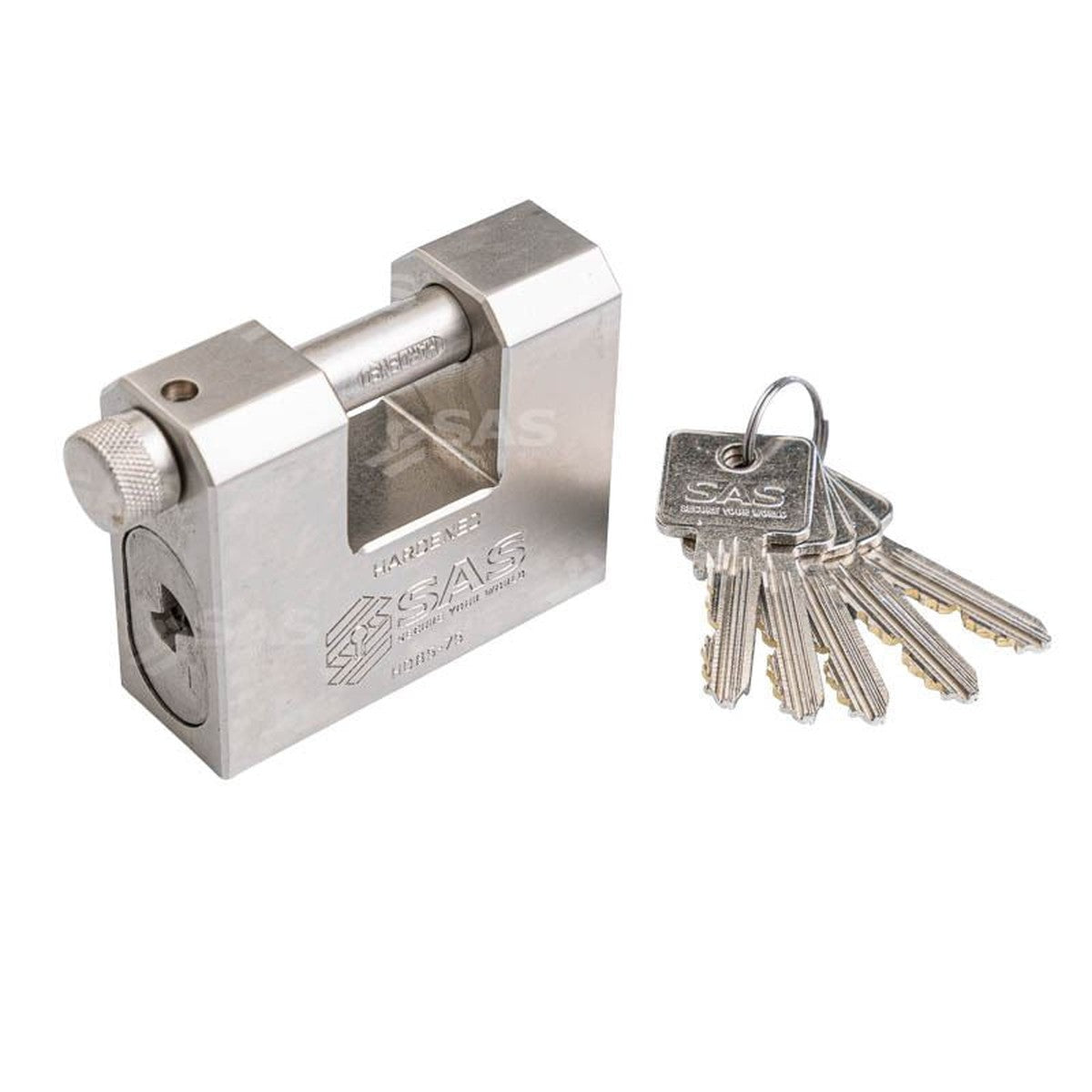 SAS PJB Garage Defender for Up-and-Over Garage Doors Bolt Down / Red / Lock Keyed Alike