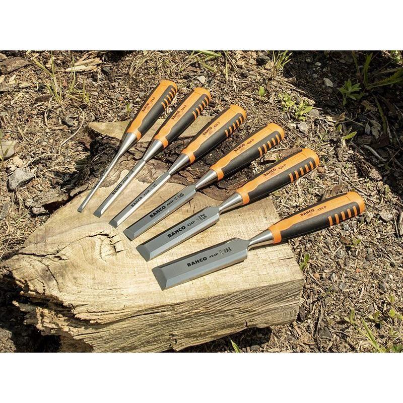 Bahco 424-P Bevel Edge Chisel Set 6 Piece in Pouch