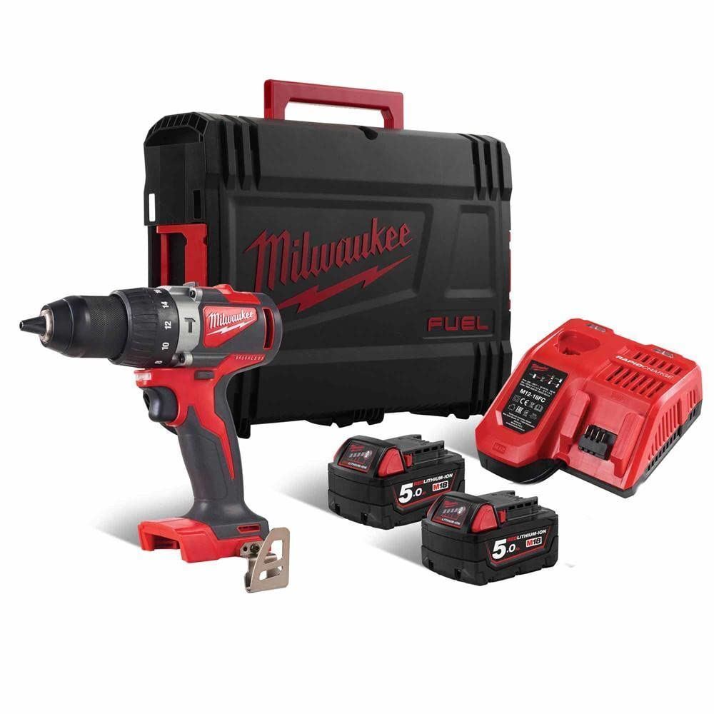 Milwaukee M18Blpd2-502X Brushless Percussion Drill Battery & Charger Included