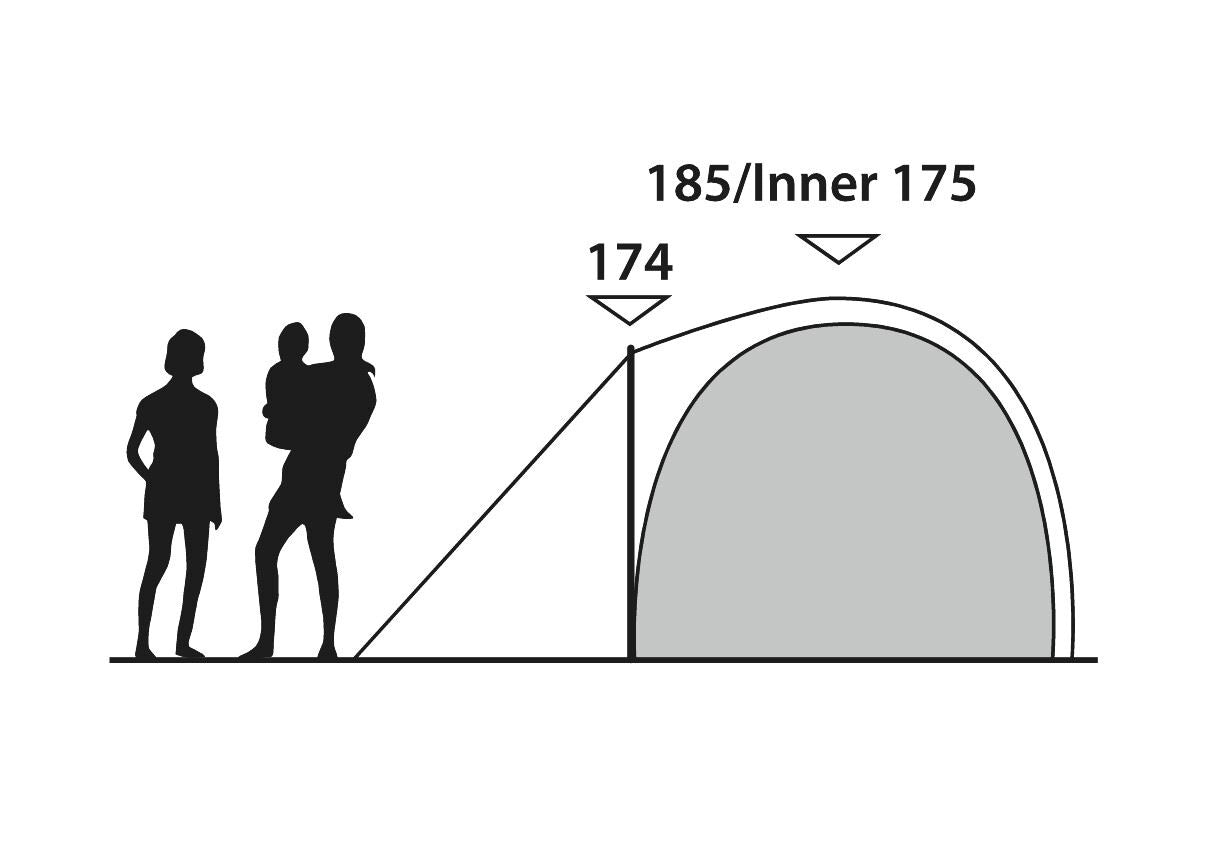 Outwell Cloud 5 Pole Tent Green 5 Person