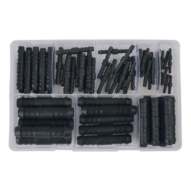 Connect Assorted Straight Plastic Pipe Joiners 70pc 31895