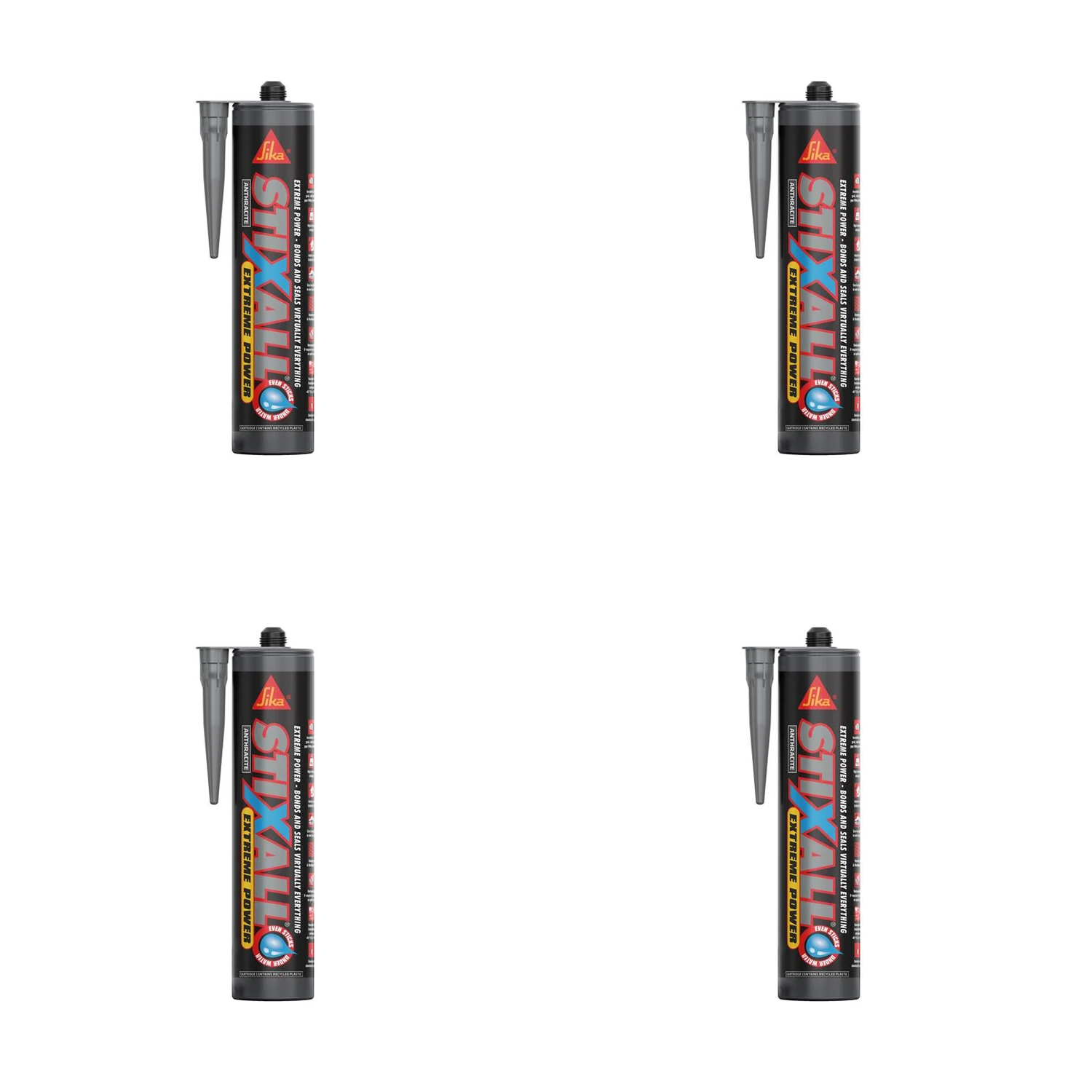 Everbuild Sika Stixall Extreme Power Cartridge Anthracite 290ml - 821183