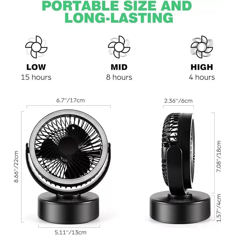 Camptech Luna 2 In 1 LED Light & Fan
