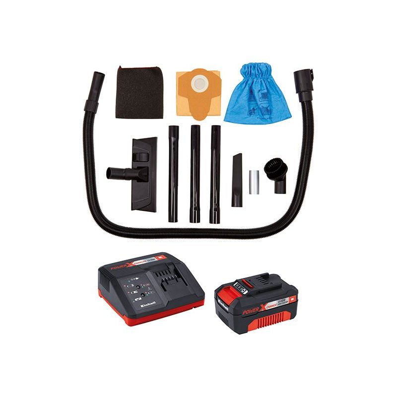 Einhell TC-VC 18/20 Li Power X-Change Cordless Wet & Dry Vacuum 18V 1 x 3.0Ah Li-ion