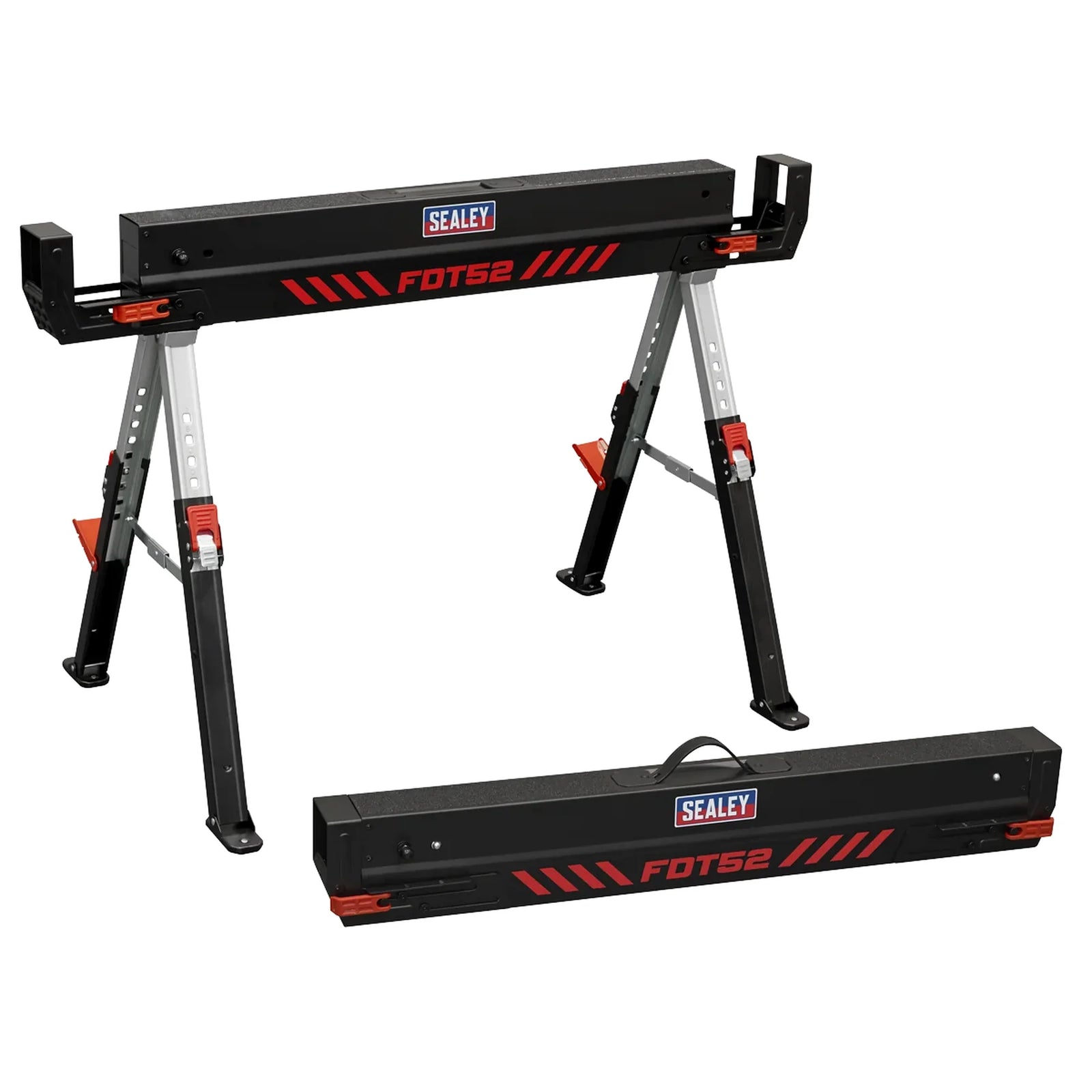 Sealey Adjustable Sawhorse Set 2 Piece 590kg Capacity