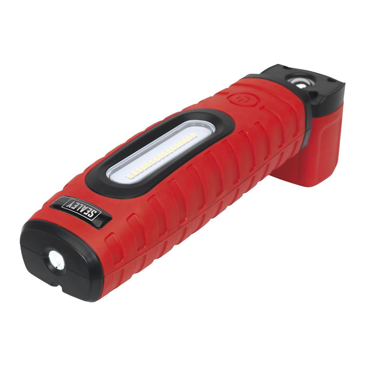Sealey R/Charge 360 Insp Lamp 16 SMD LED + 3W LED Red 2 x Li-ion LED360PLUSR
