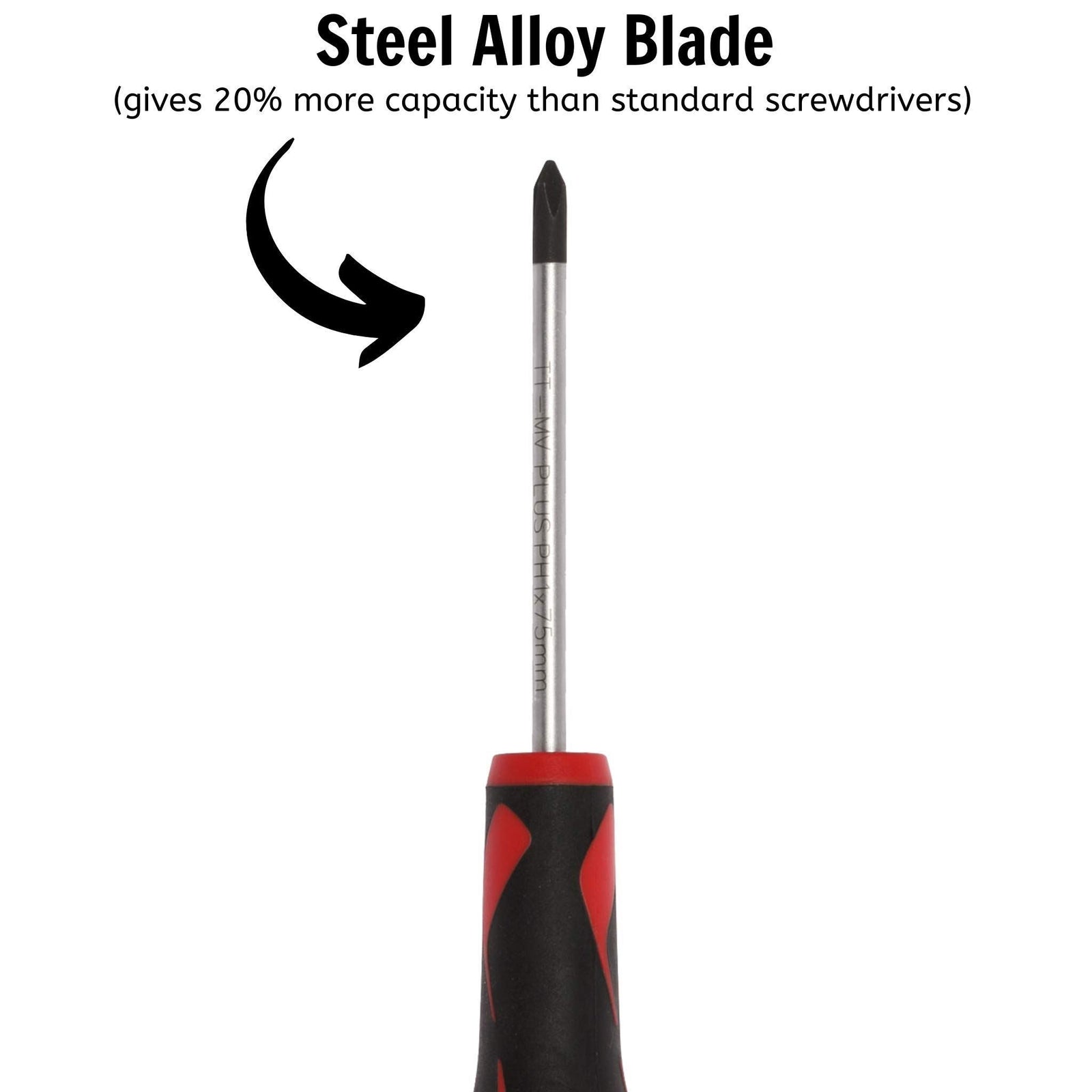 Teng Tools PH Screwdriver PH1 x 75mm M