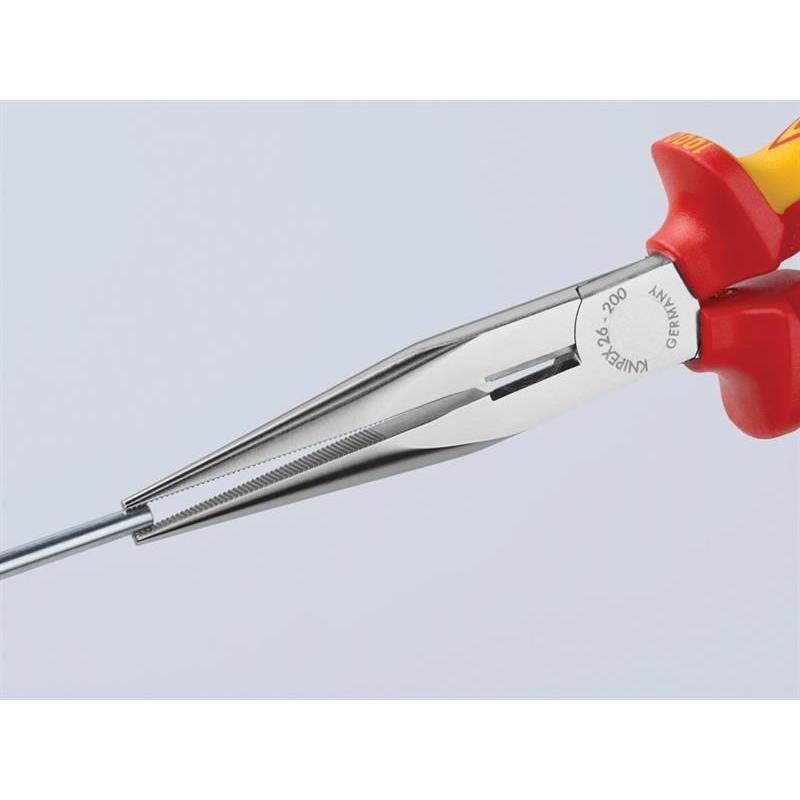 Knipex VDE Long Snipe Nose Side Cutting Pliers 200mm