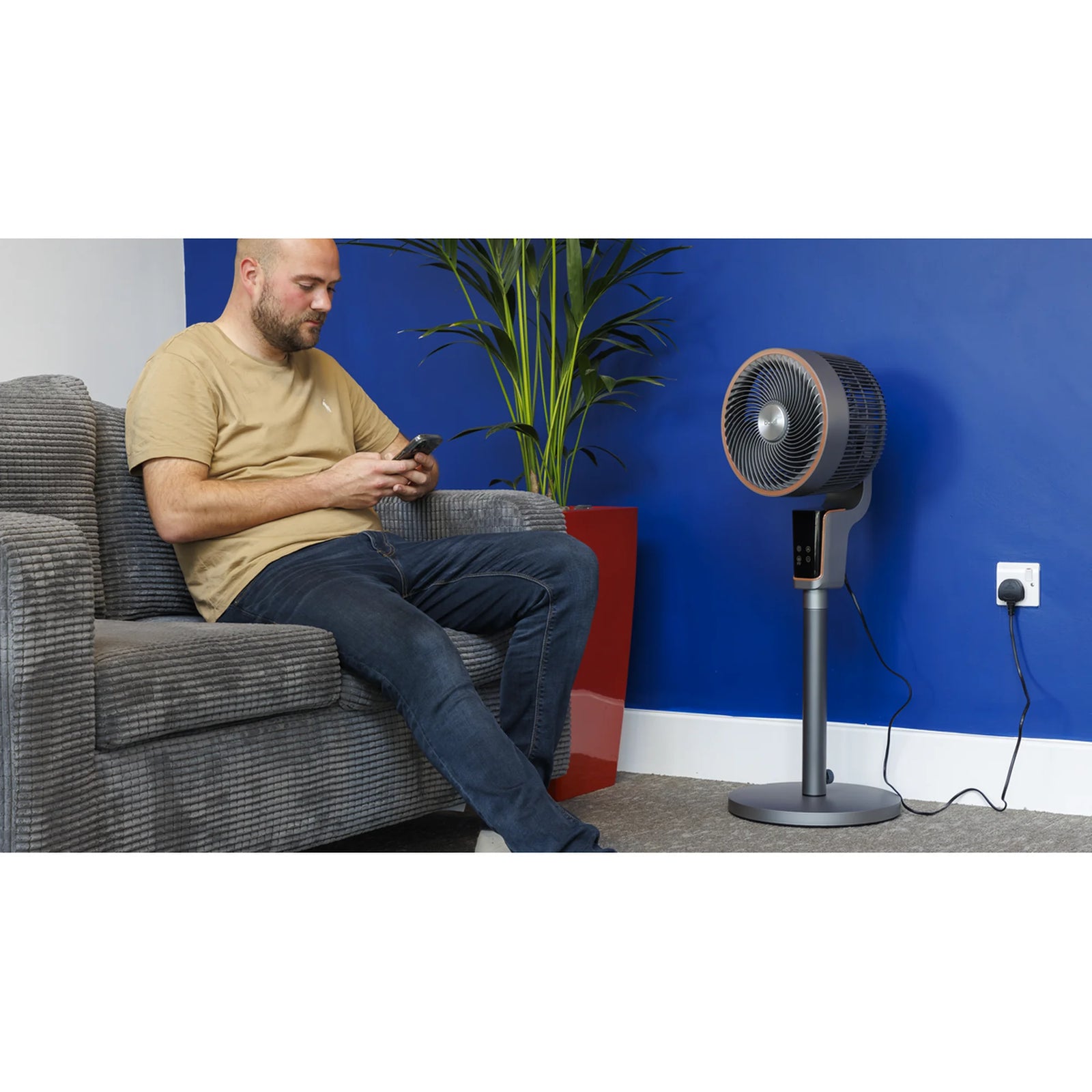 Baridi 12" Pedestal Fan DH141 70W with Remote Control