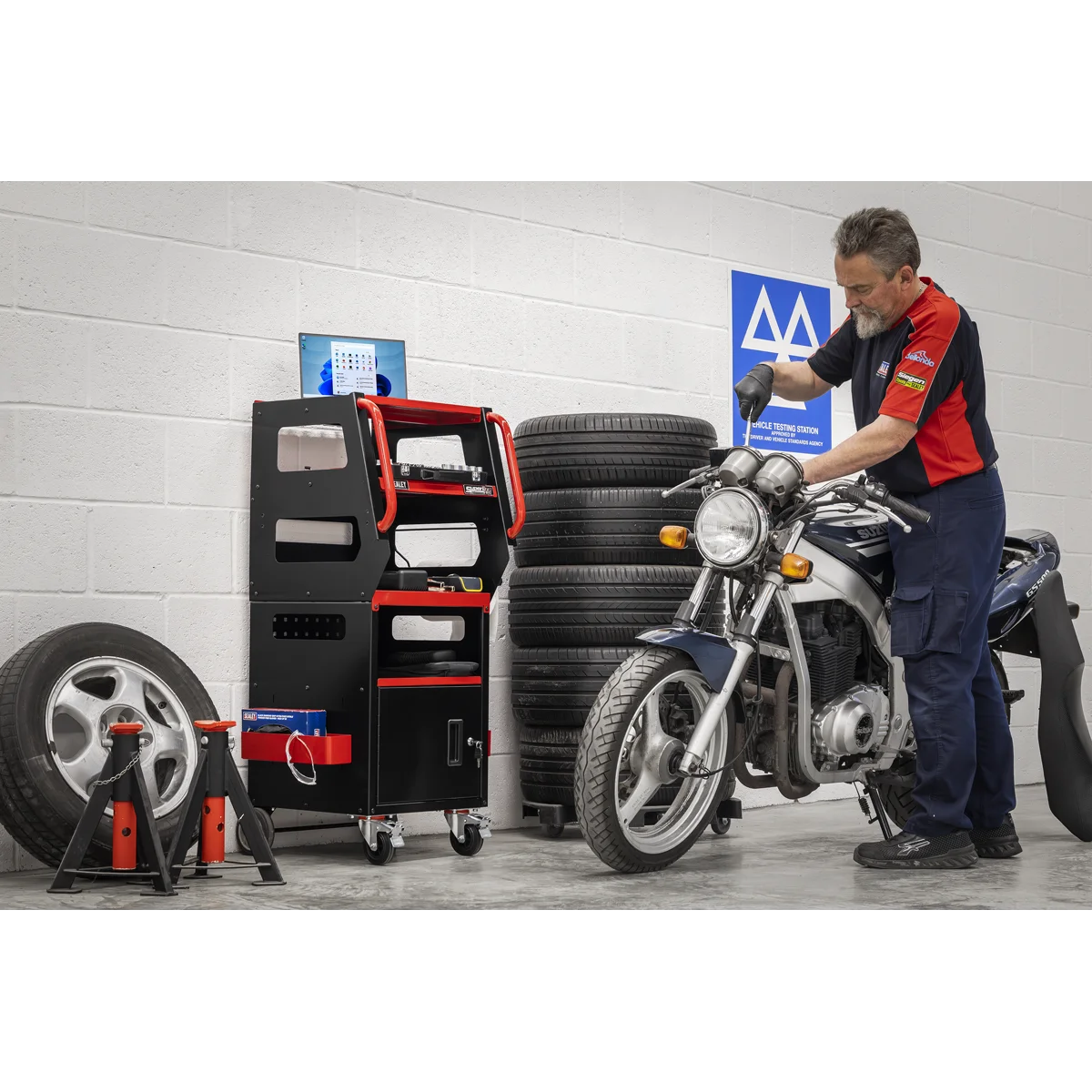 Sealey Superline PRO Diagnostics Trolley 4-Level 435x522x1178.5mm