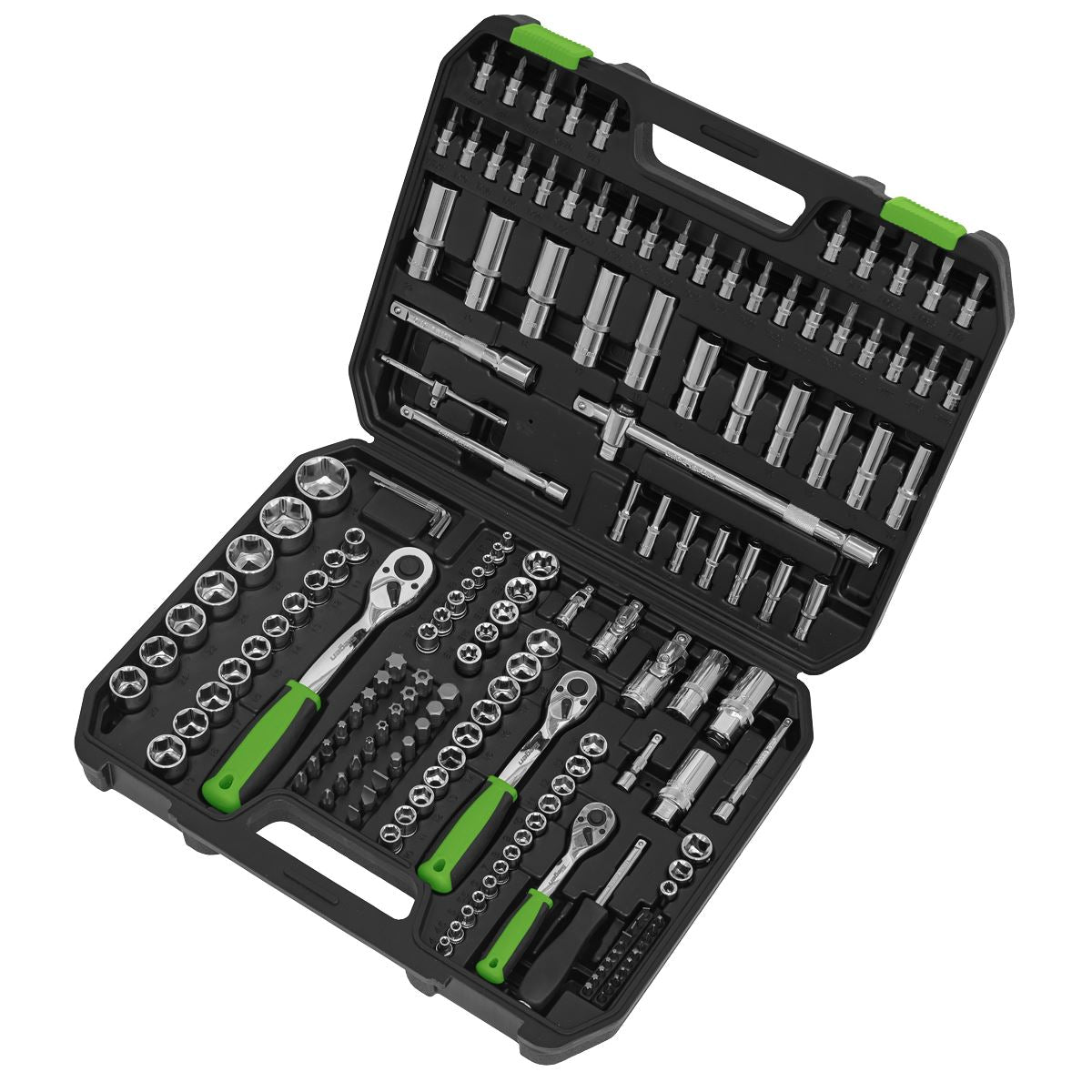 Sealey Socket Set 171pc 1/4", 3/8" & 1/2"Sq Drive WallDrive® Metric