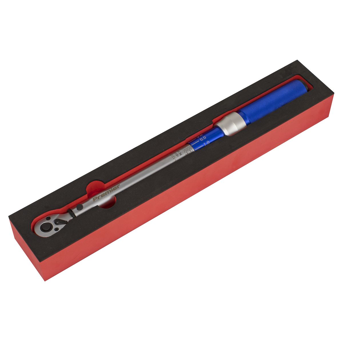 Sealey Torque Wrench Micrometer Style 3/8" Drive 20-120Nm Calibrated in EVA Tray