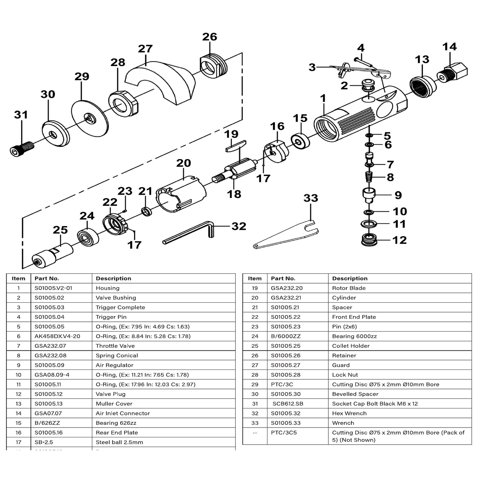 Sealey Hex wrench S01005.32