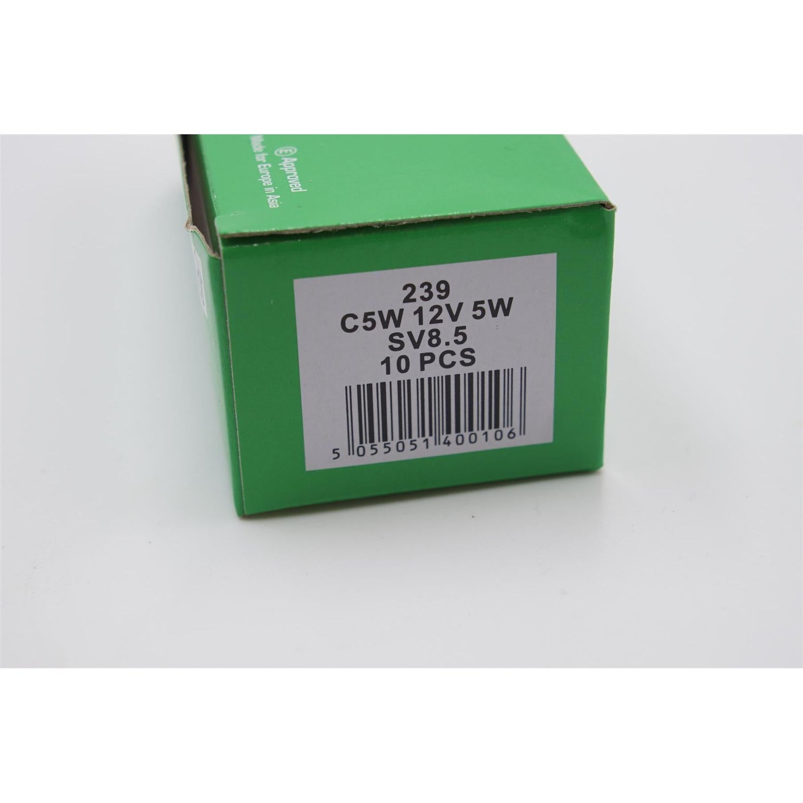 10 x Eurolec 239 C5W 12v 5w Festoon Car Number Plate Interior Light Bulb 11x38mm