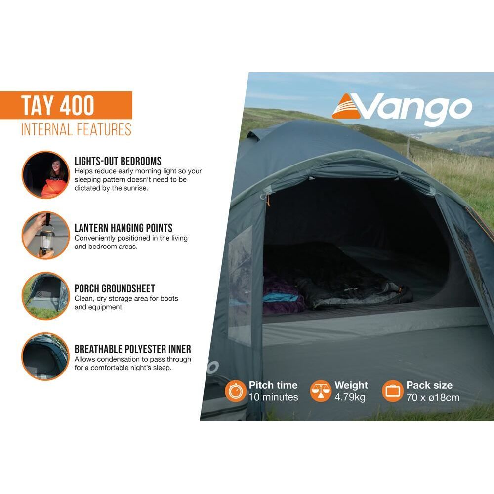 Vango Tay 400 Pole Tent Deep Blue