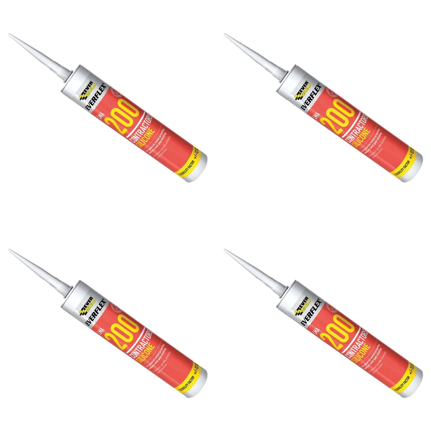 Everbuild Sika Everflex® LMA 200 Contractor's Silicone 295ml Black - 880151