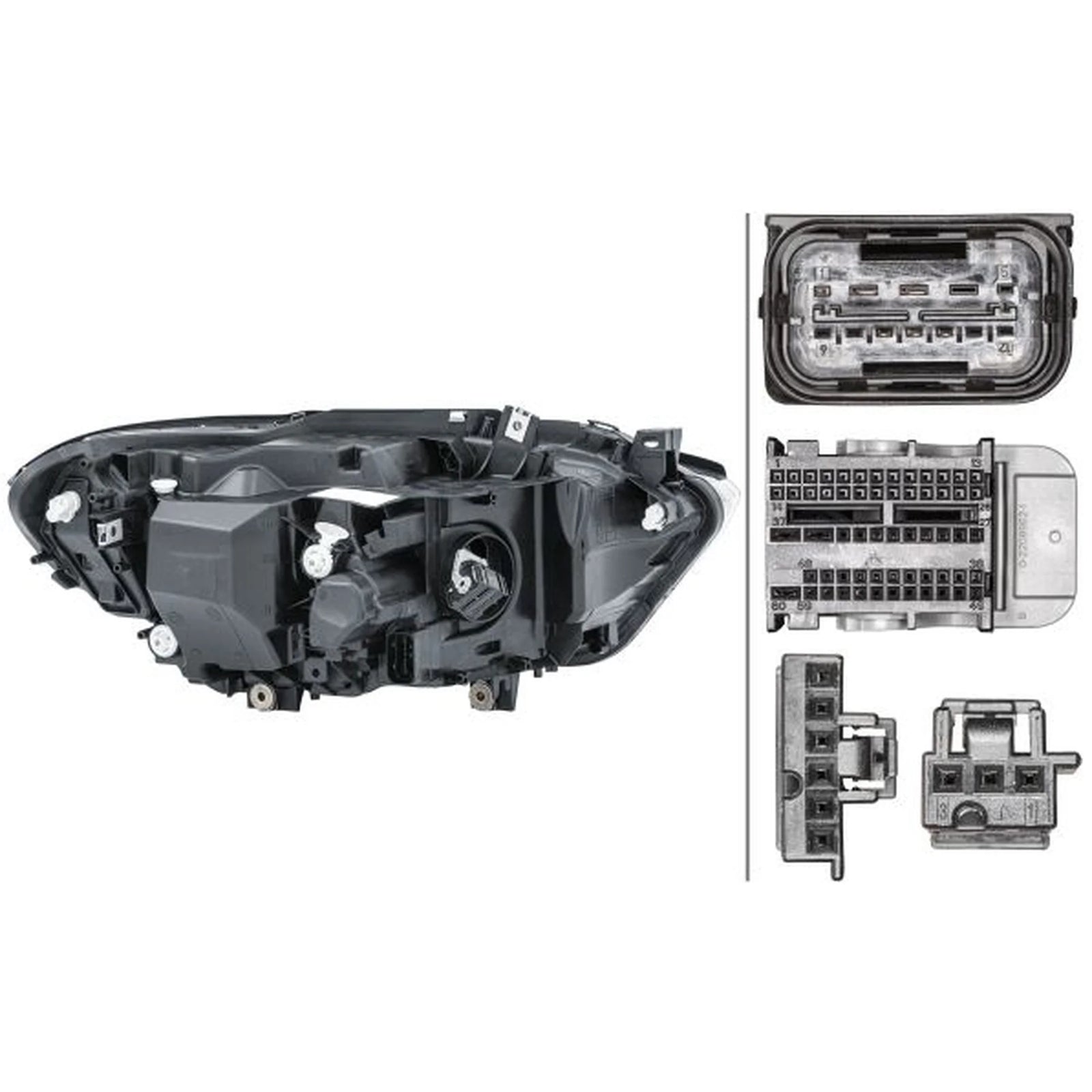 Hella Headlight Headlamp LED Left 1EX 011 930-411