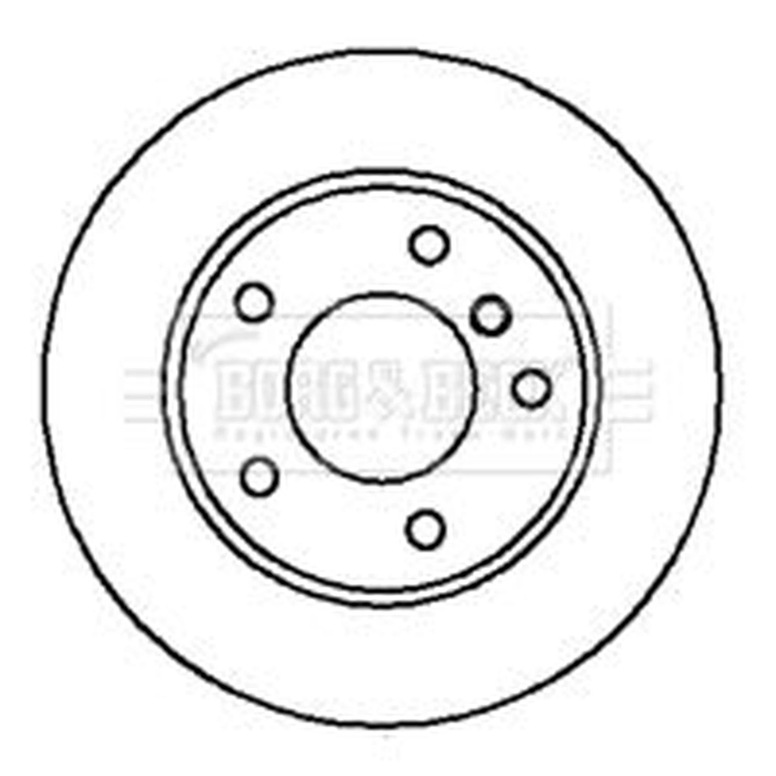 Borg & Beck 2 x Vented Front Brake Discs BBD5735S