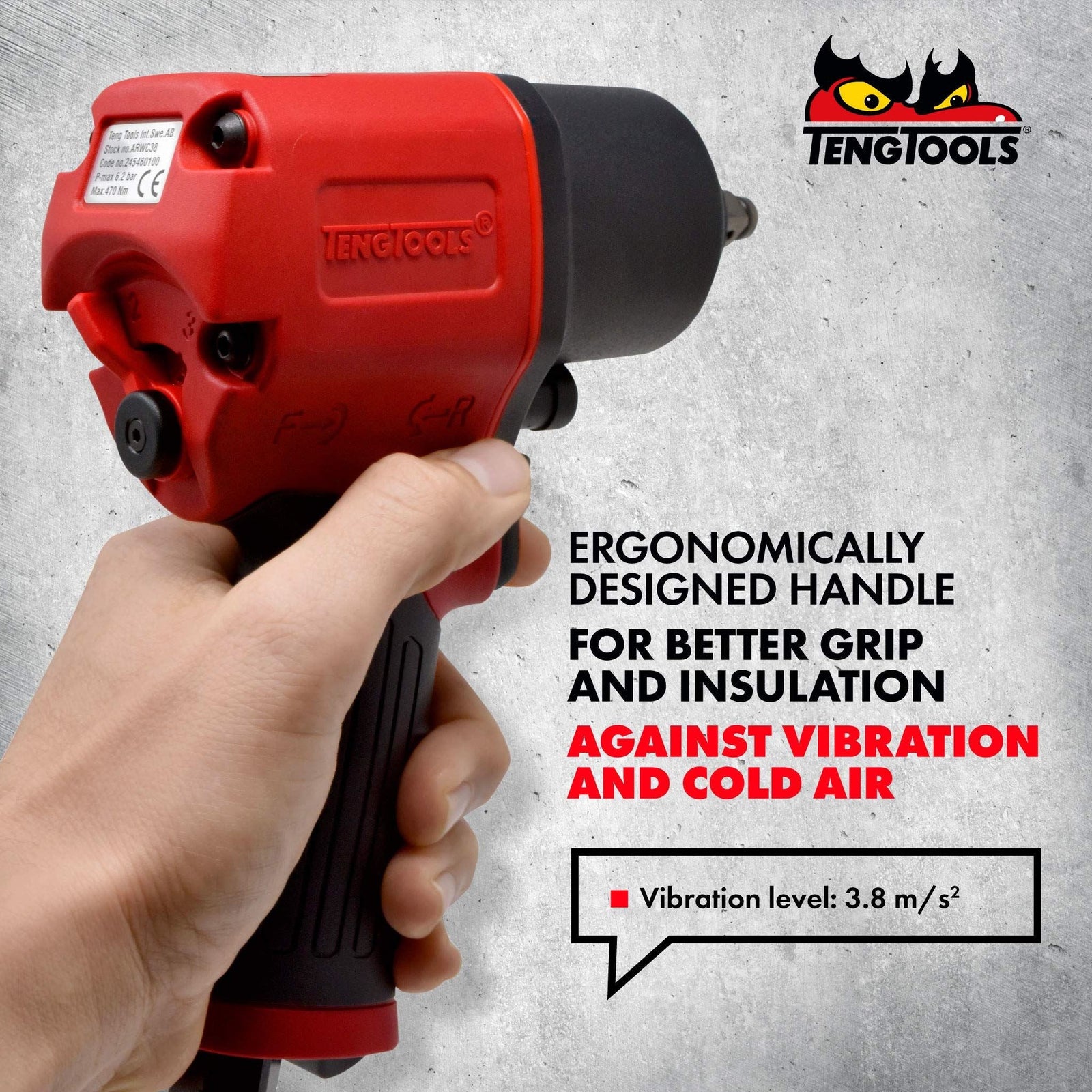 Teng Tools 3/8" Composite Air Impact Wrench