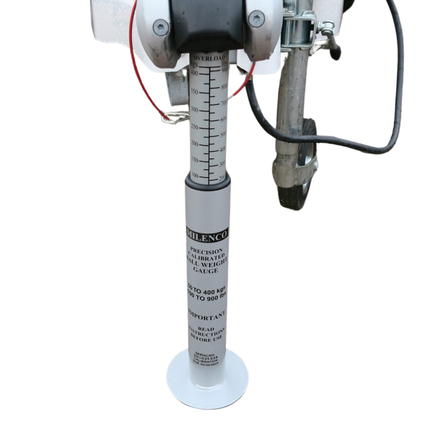 Milenco Precision Calibrated Ball Weight Gauge – 400kg Tow Ball Noseweight Scale (BS7961 Approved)