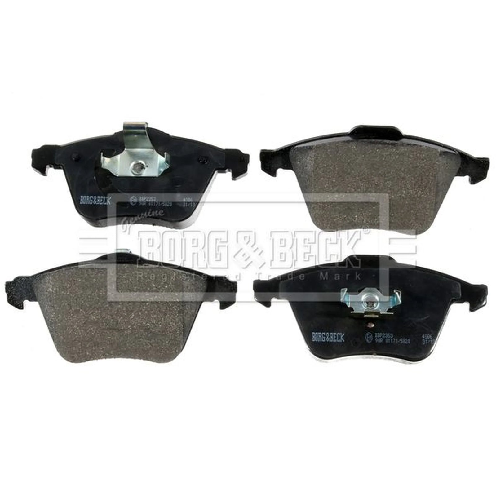 Borg & Beck 4 x Front Brake Pad Set BBP2353