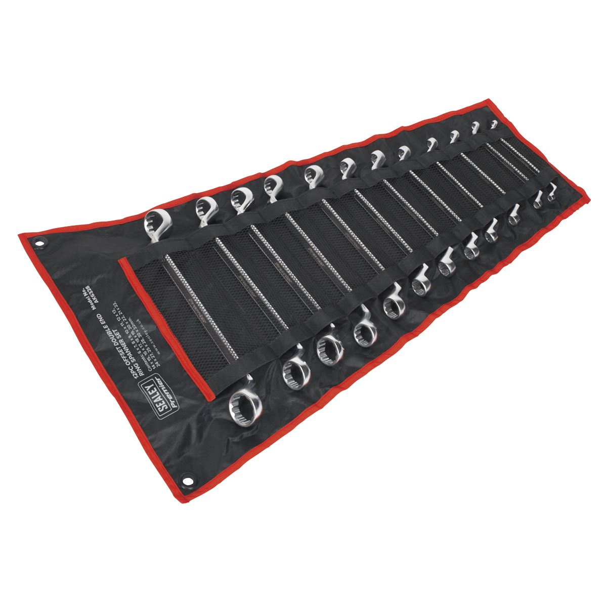 Sealey Offset Double End Ring Spanner Set 12pc Metric AK6328