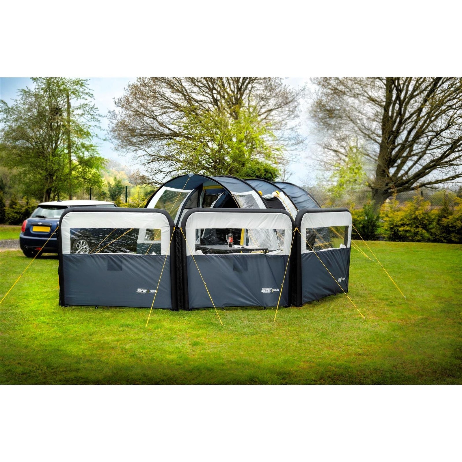 Maypole Air Shield Inflatable Camping Modular Windbreak - 3 Panel