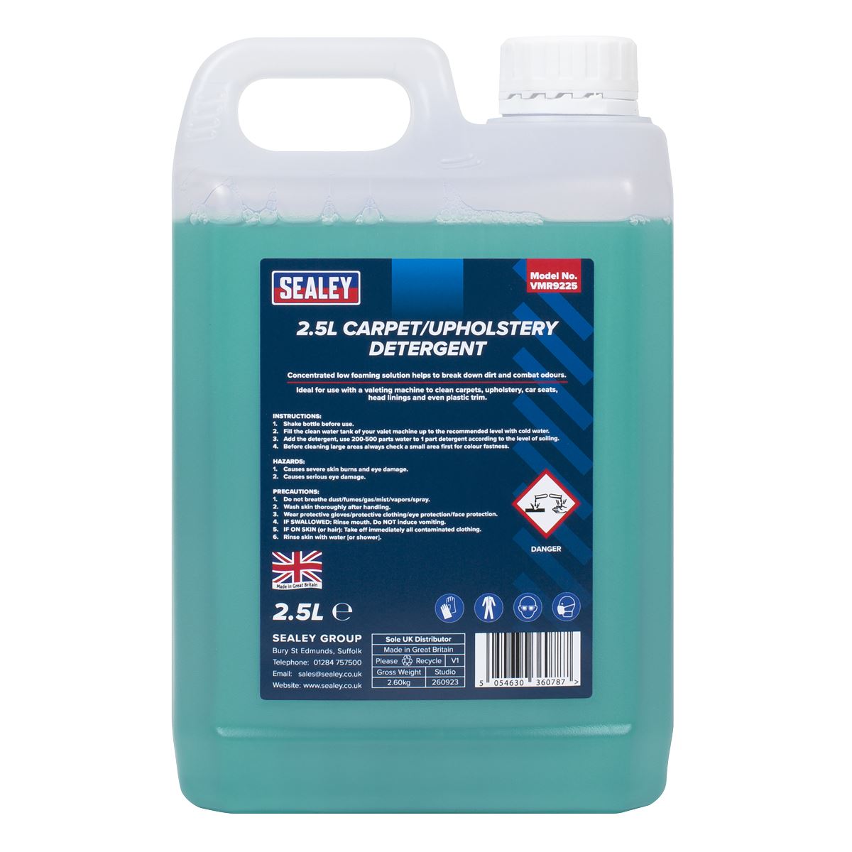 Sealey Carpet/Upholstery Detergent 2.5L VMR9225