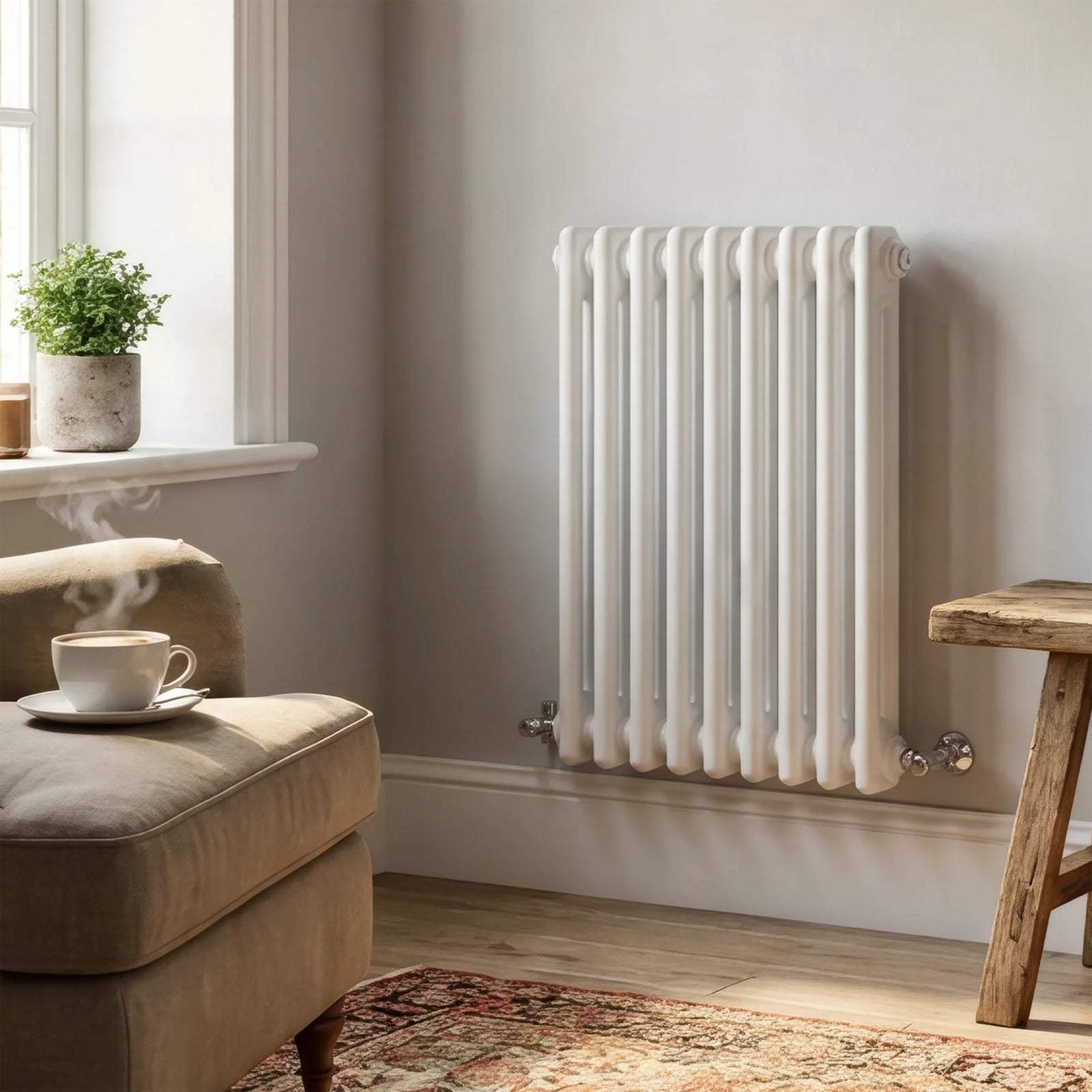 Baridi Horizontal Radiator DH366 600 x 427mm White