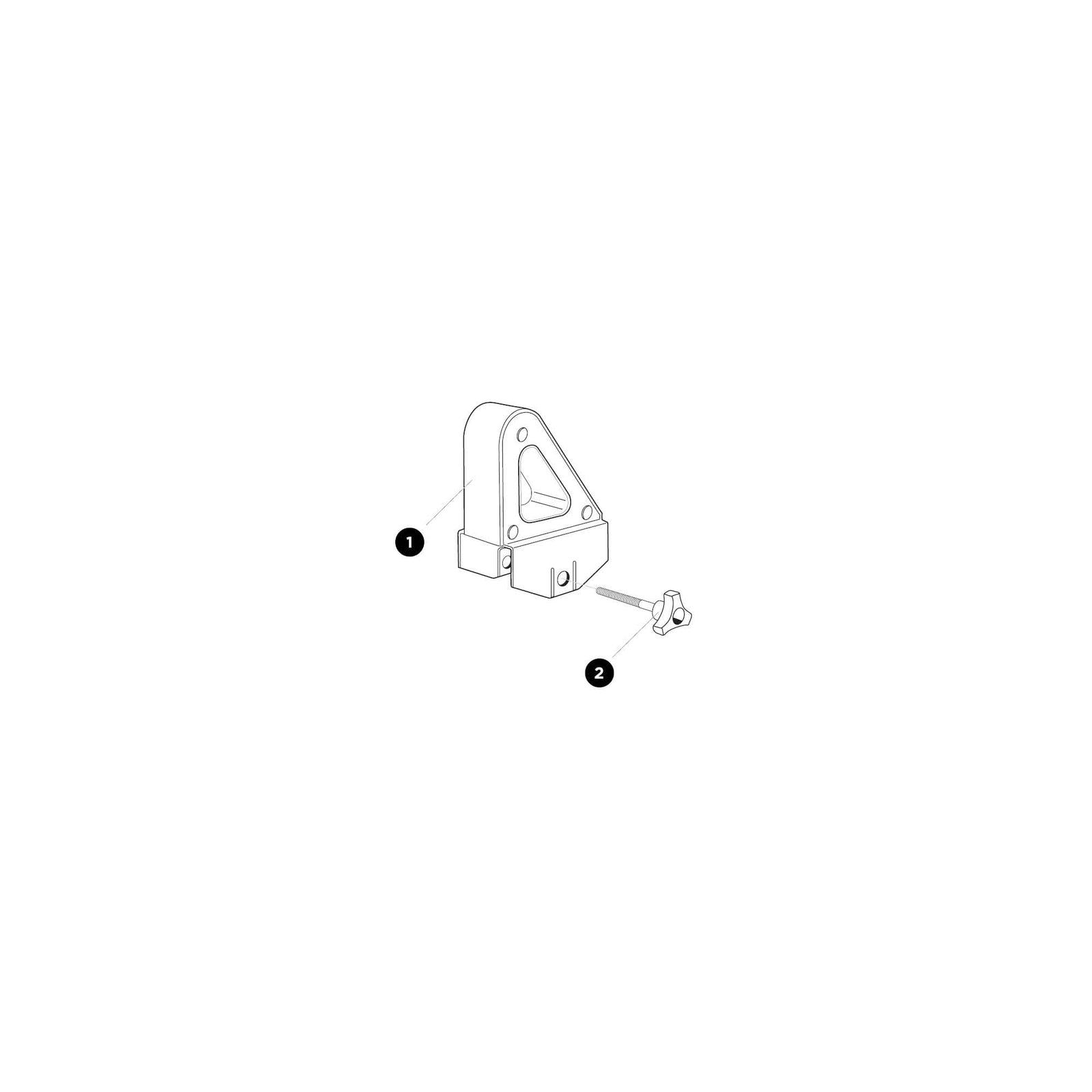 Thule Wheel with Bolt M8 x 45mm - Load Stop 503