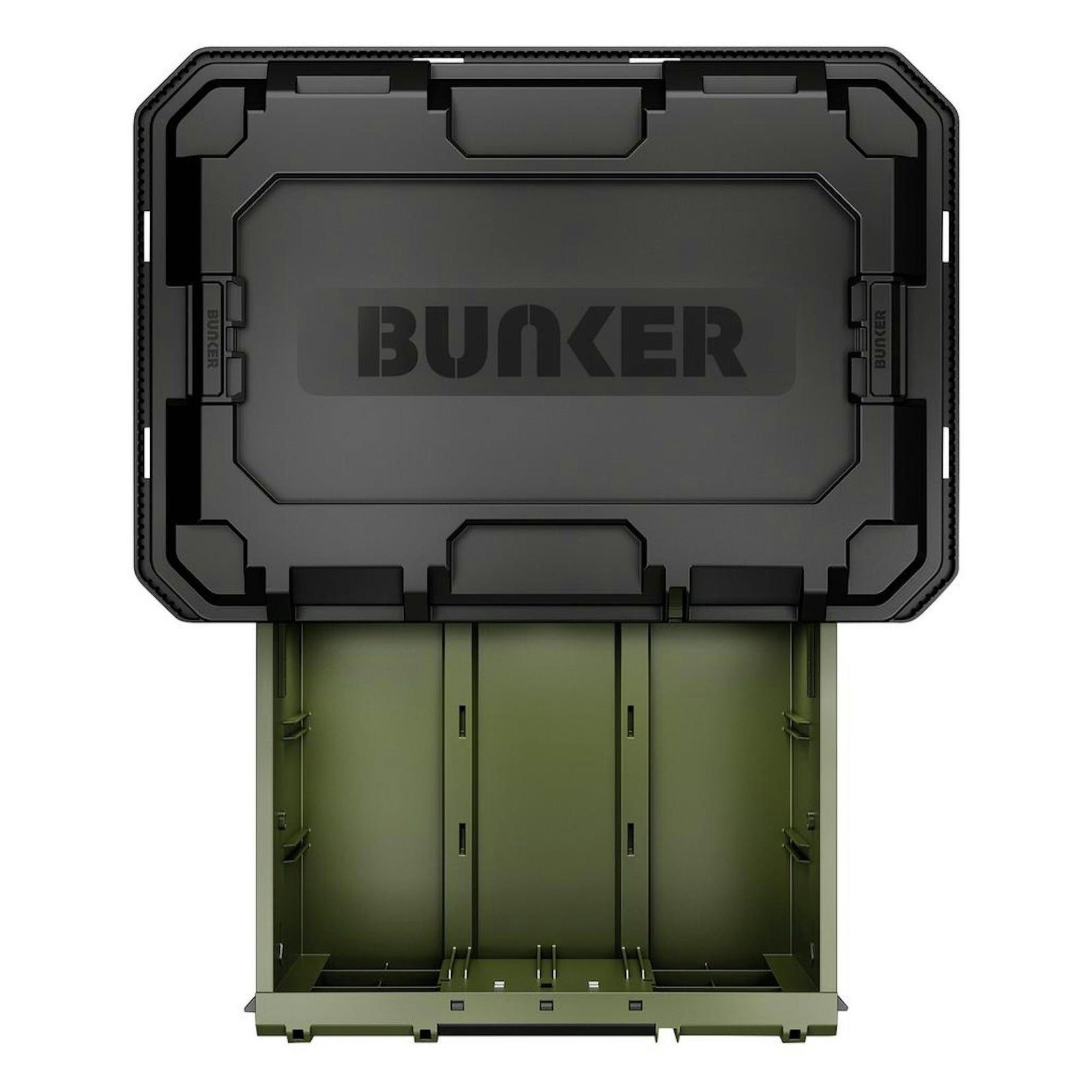 BUNKER Load-Up Stacking 2 Drawer Tool Box, 570mm - B600-2DTB