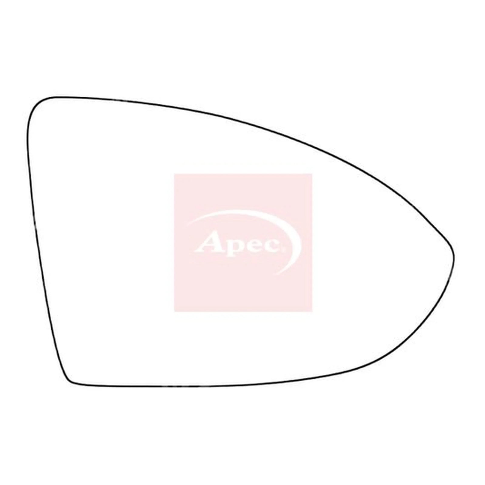 Apec Exterior Wing Mirror Glass Right AMS2052