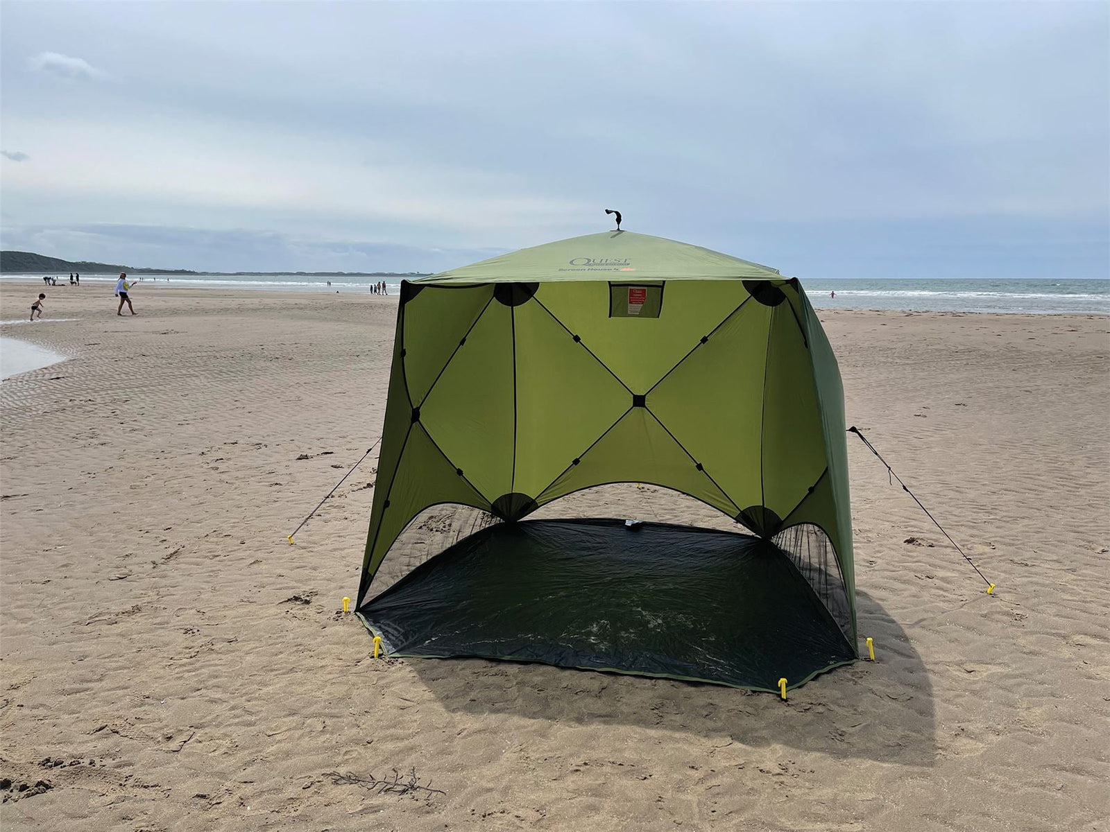 Quest Screen House 4 Mini pop up Gazebo Green