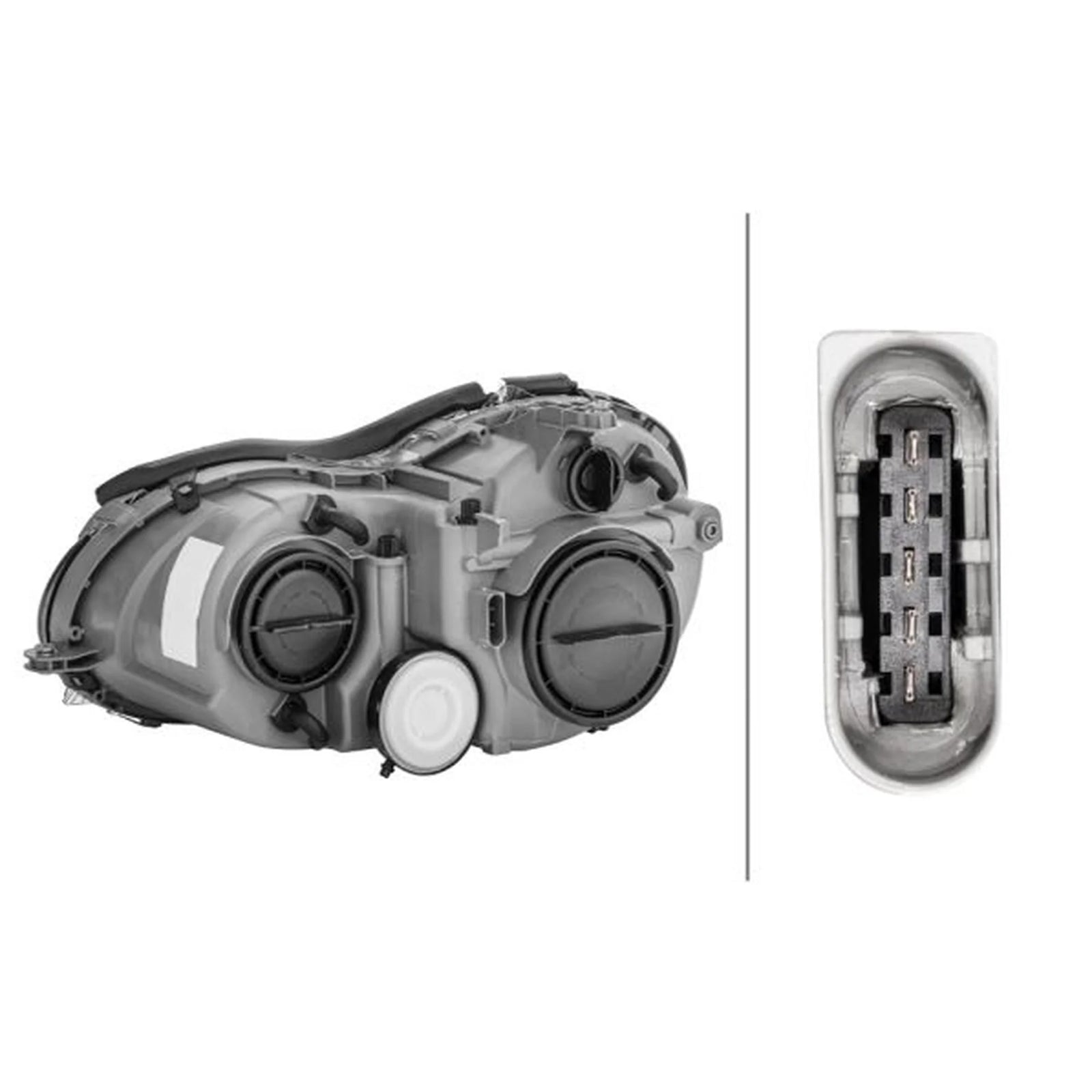 Hella Headlight Headlamp W5W Right 1DB 007 988-201