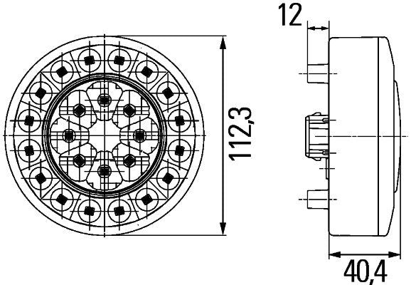 Hella Tail Light / Lamp 2SD 010 546-137