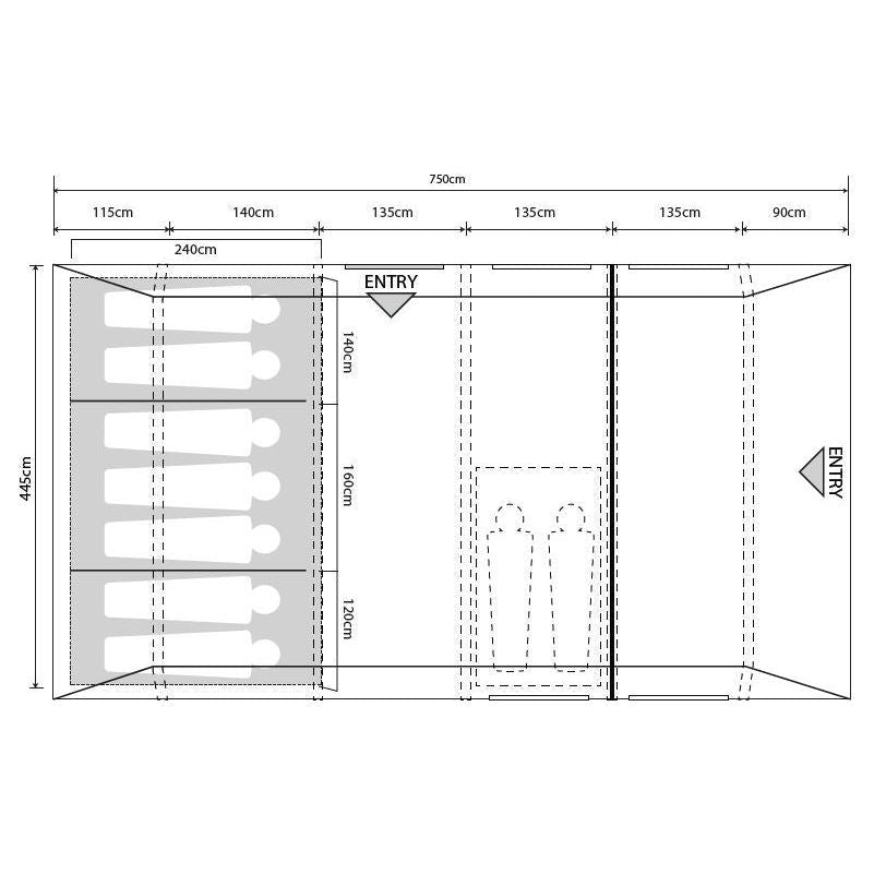 Outdoor Revolution Camp Star 700 Air Tent Bundle Deal