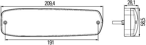 Hella Tail Light / Lamp 2SD 343 910-017