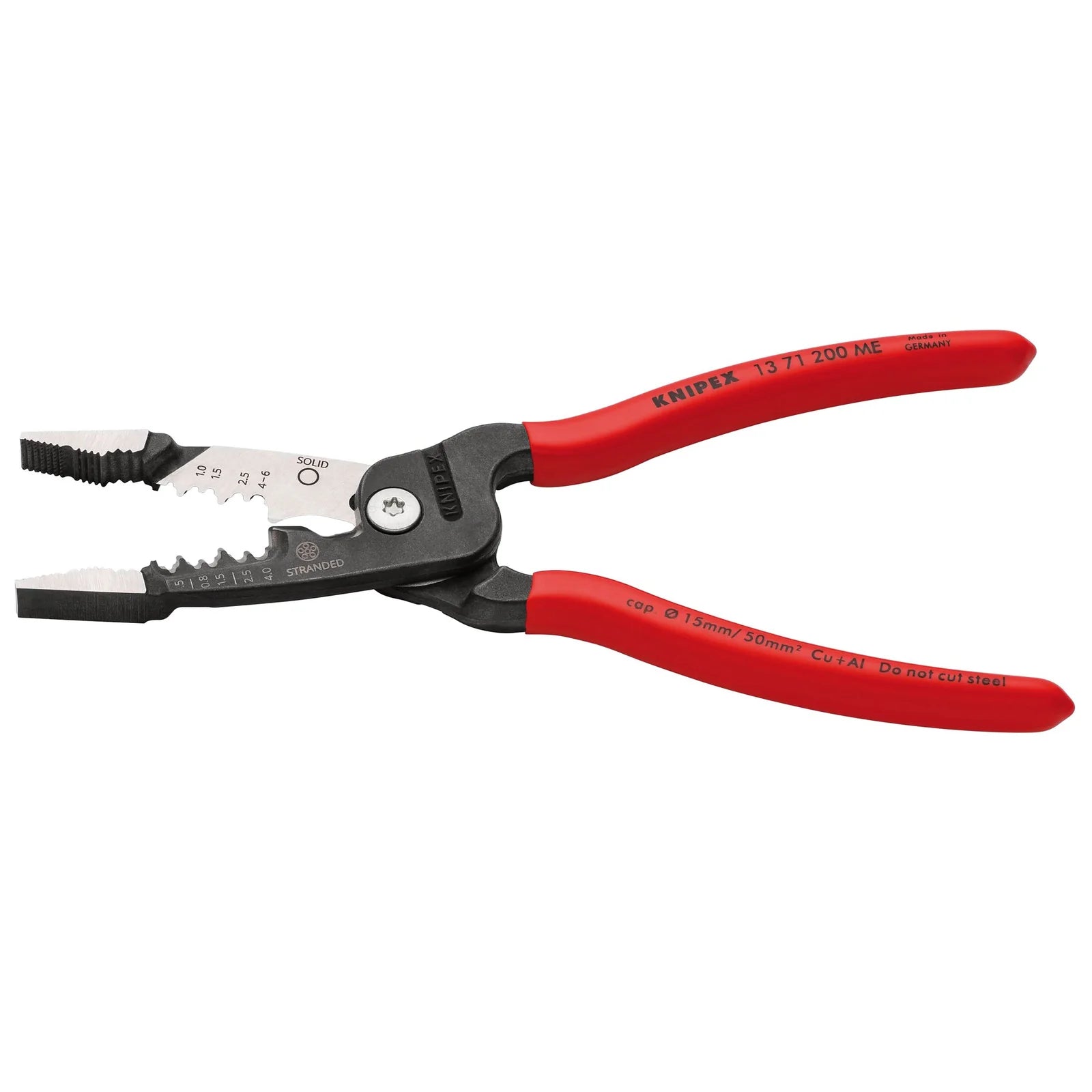 KNIPEX 13 71 200 ME Wire Stripper with Plastic Coated Handles, 200mm