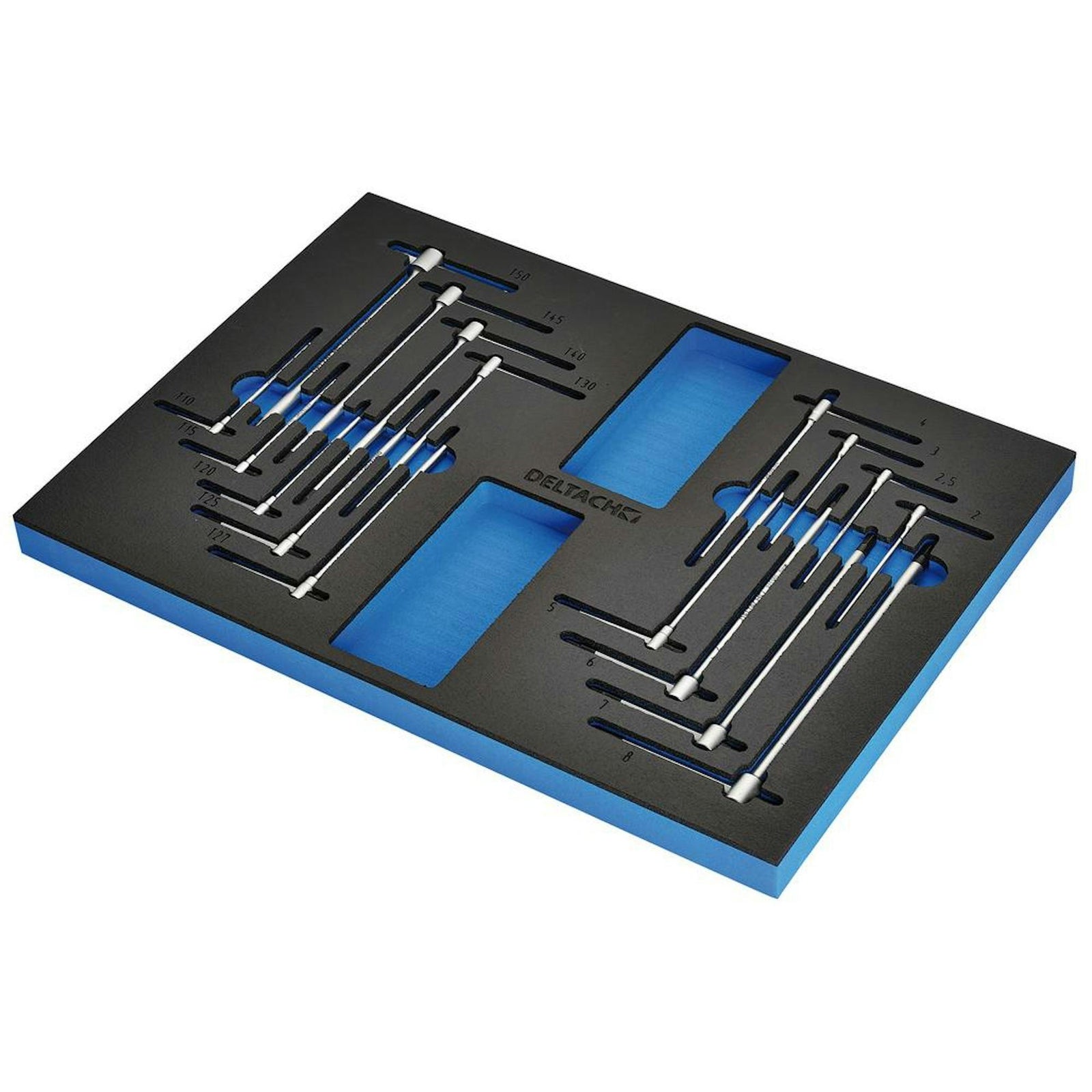 BUNKER Torx and Hex T-Key Set in EVA Foam Inlay (17 Piece) - DELTACH-561008