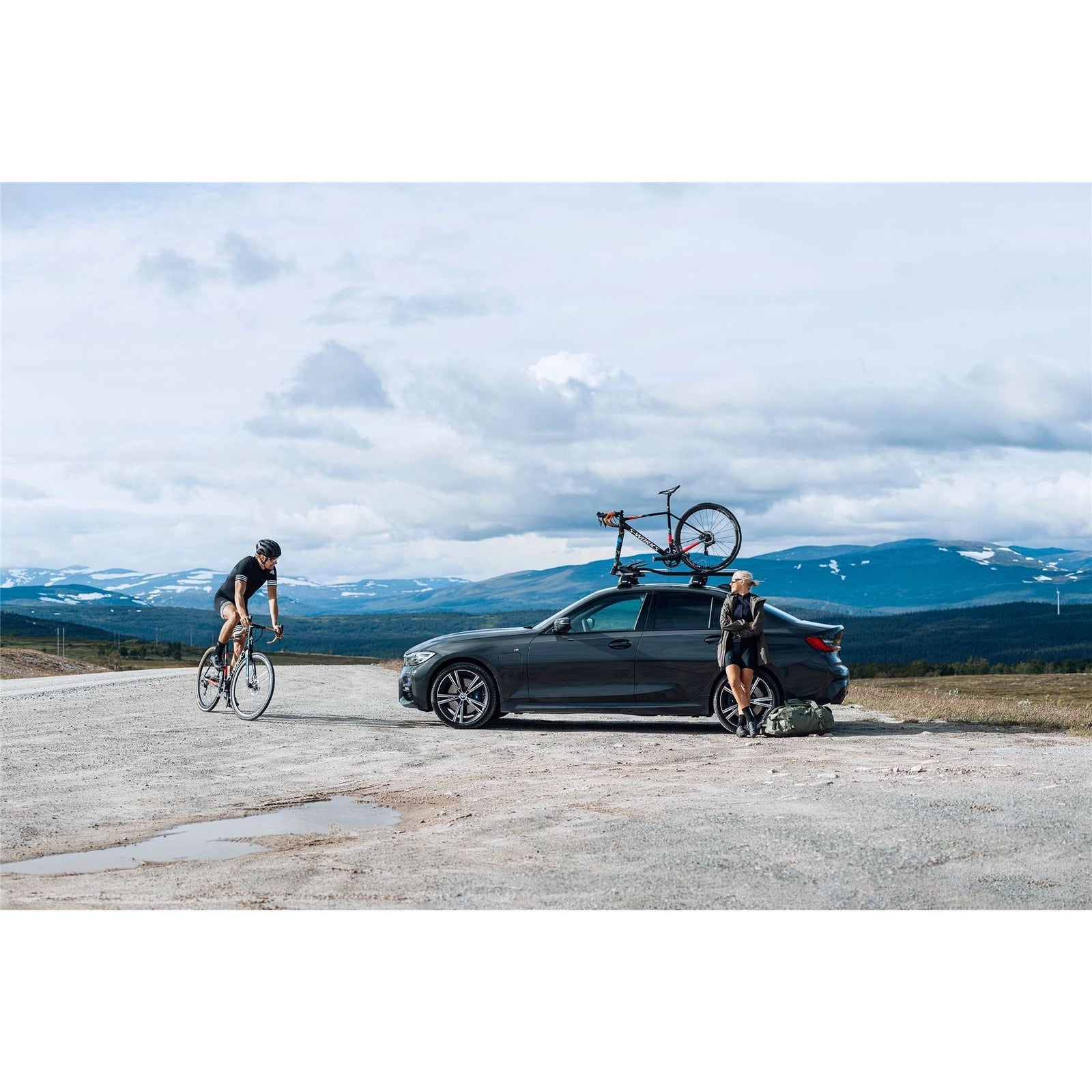 Thule TopRide Roof Bar Fork Mounted Lockable Single Bike Cycle Carrier 568