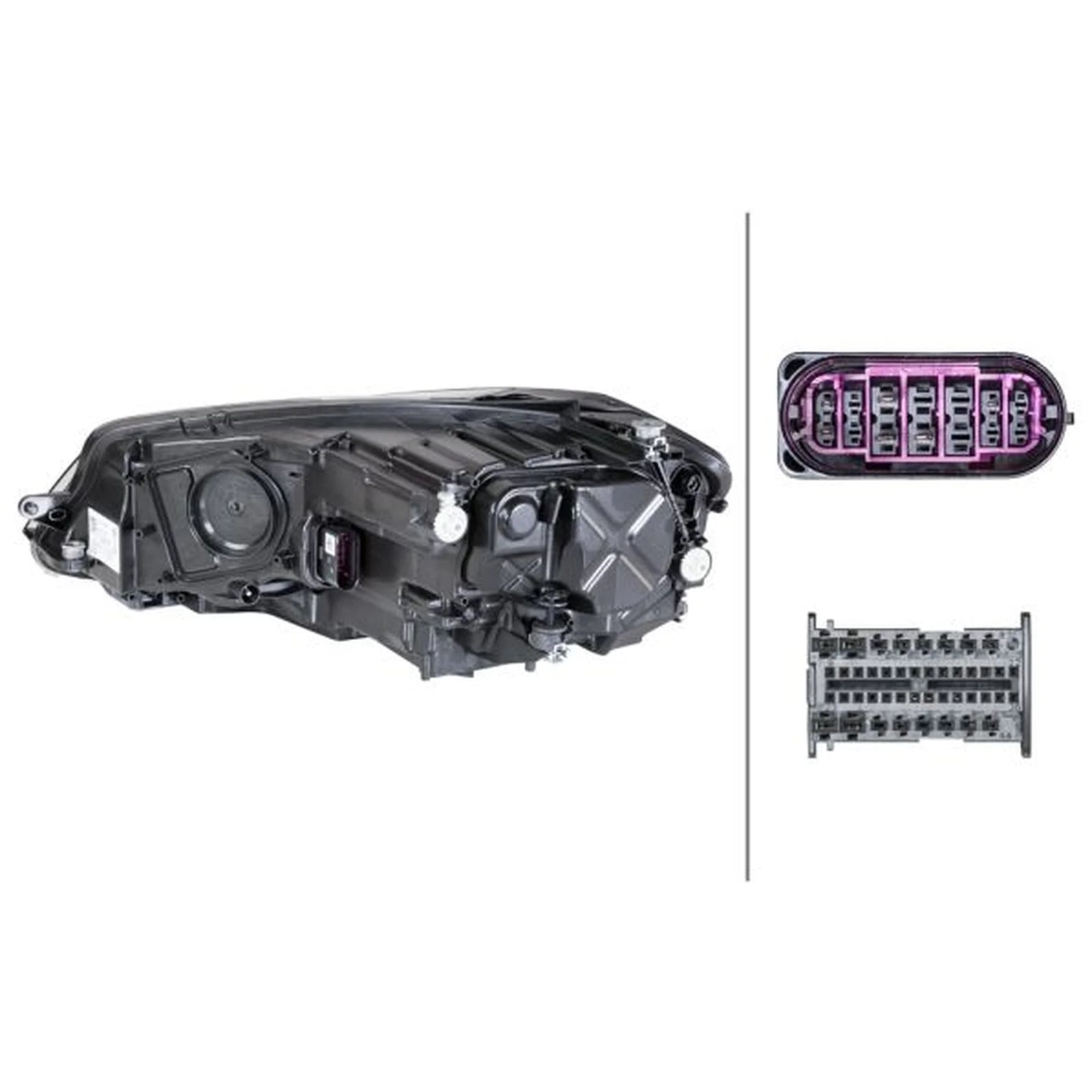 Hella Headlight Headlamp LED Right 1EX 013 924-701